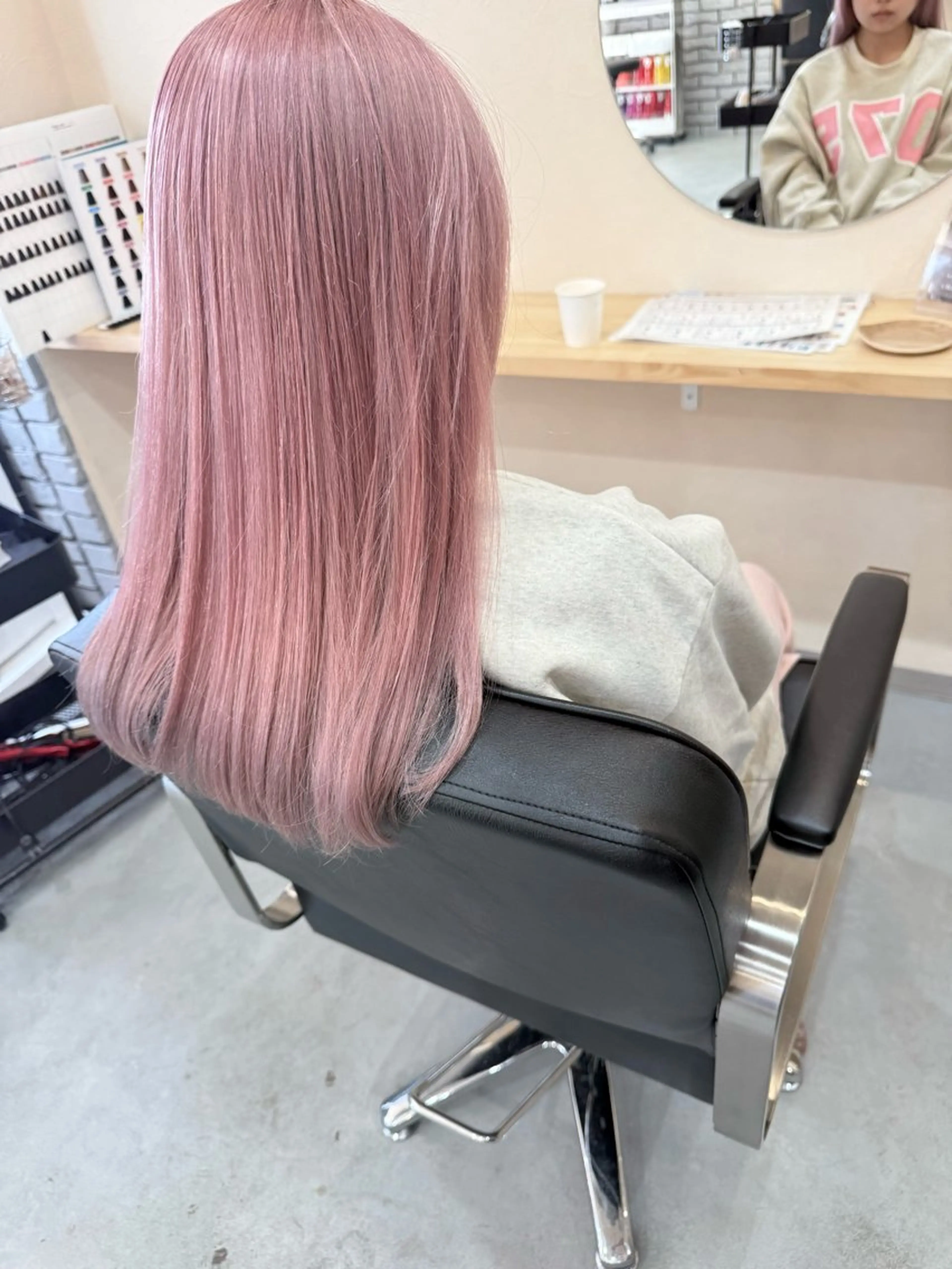 ミディアム ショートボブ ボブレイヤー ボブ 髪質改善 韓国風ヘア ヘアカラー suii..hair designのヘアスタイル