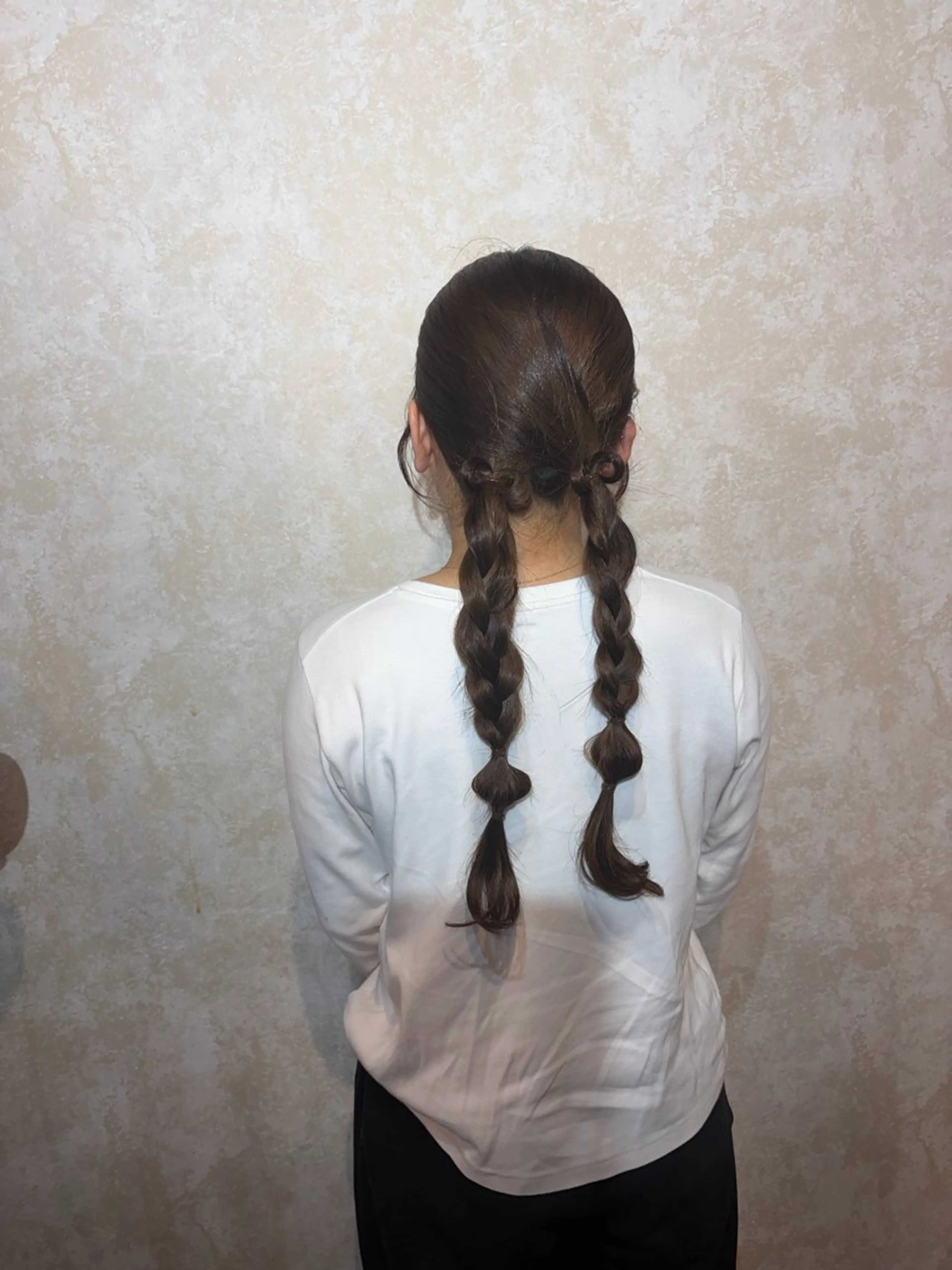 ロング ヘアセット ヴェチカヘア京橋所属・脱白髪染め カミタニのヘアスタイル