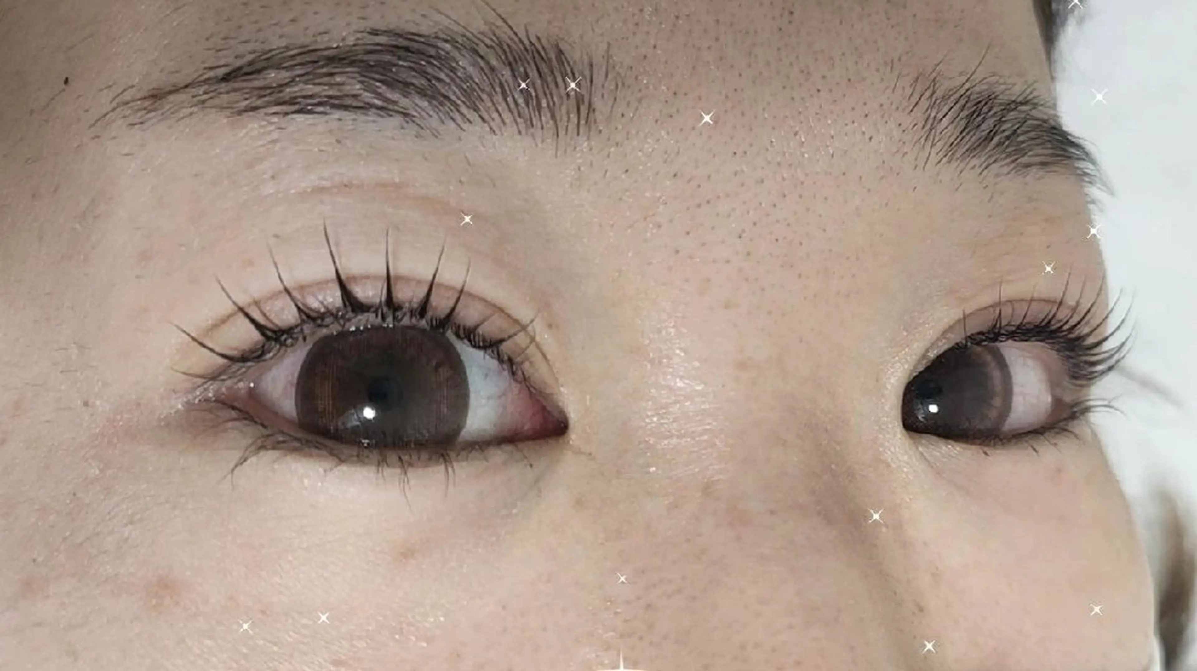 マツエク・マツパ 束感まつ毛 一重×まつ毛パーマ ワンホンマツエク ほわいと あざぶのマツエク・マツパデザイン