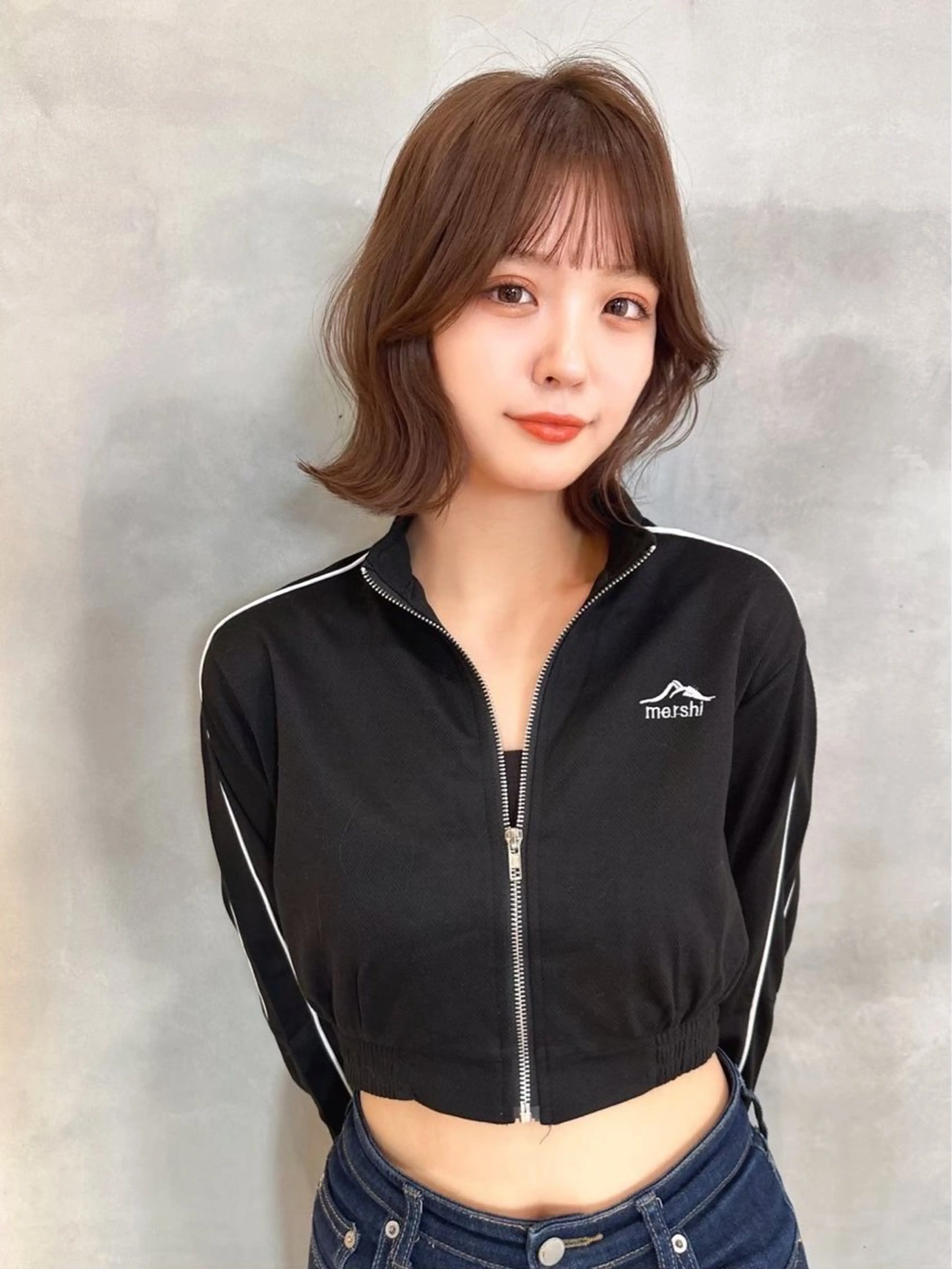 ミディアム Lond jeloudのヘアスタイル