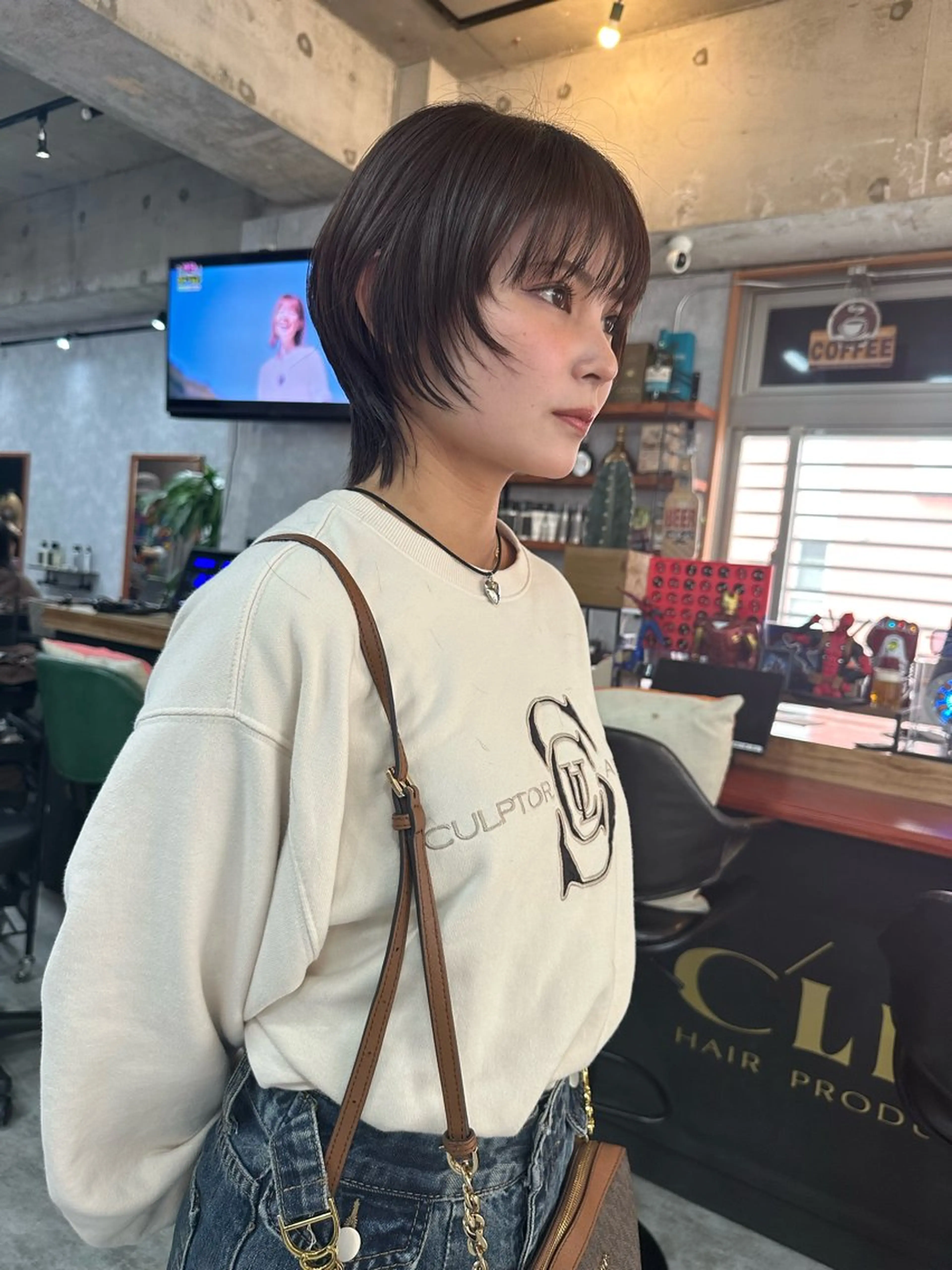 ショート 切りっぱなしボブ ショートボブ ハンサムショート 丸みショート ボブ C’LD hair  produce /シールドヘア所属・モテ髪/ボブ/ショー ト/アダチフウトのヘアスタイル