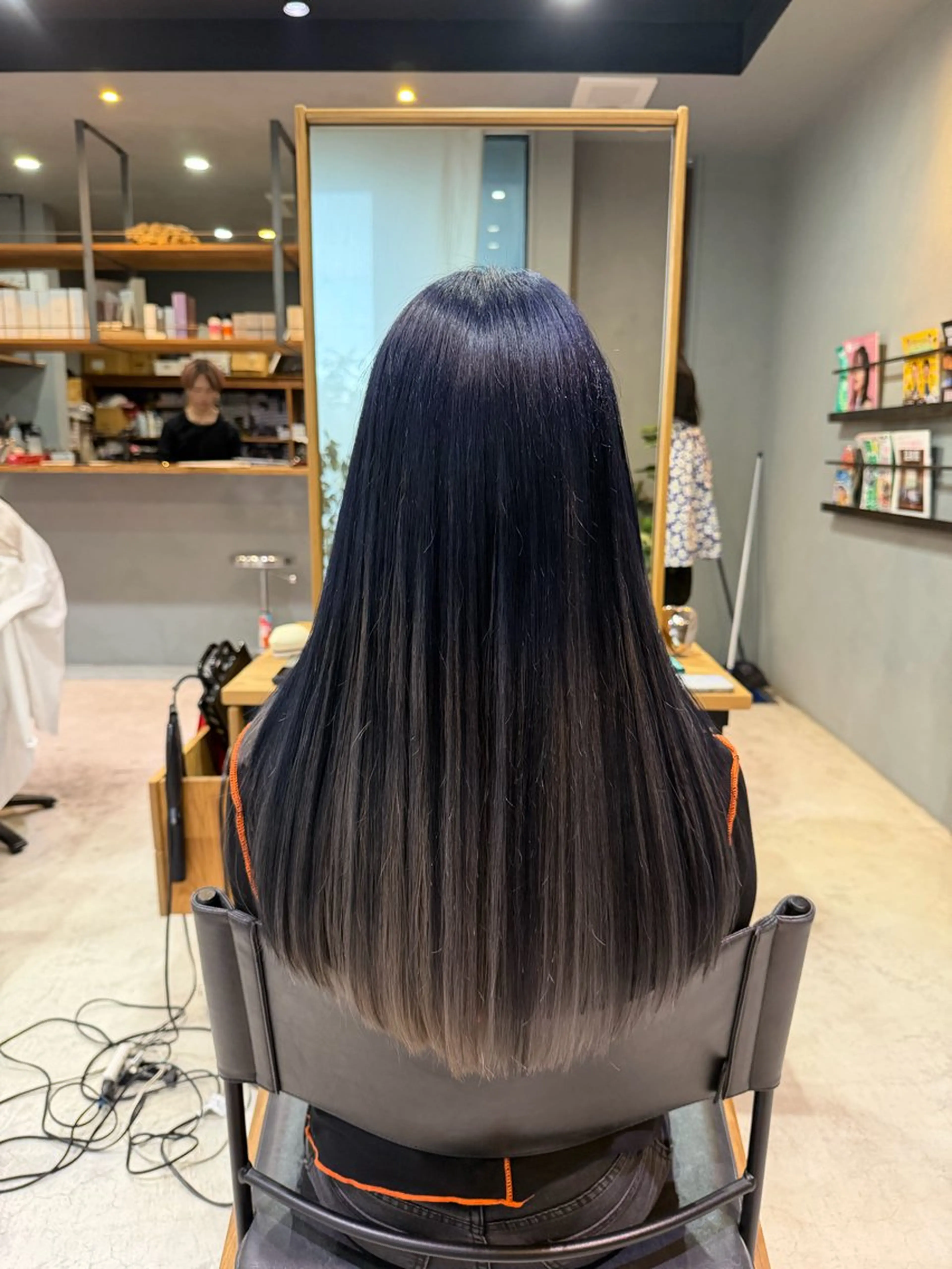 ロング カラー 岡崎/髪質改善/ ハイトーン/鈴木進のヘアスタイル
