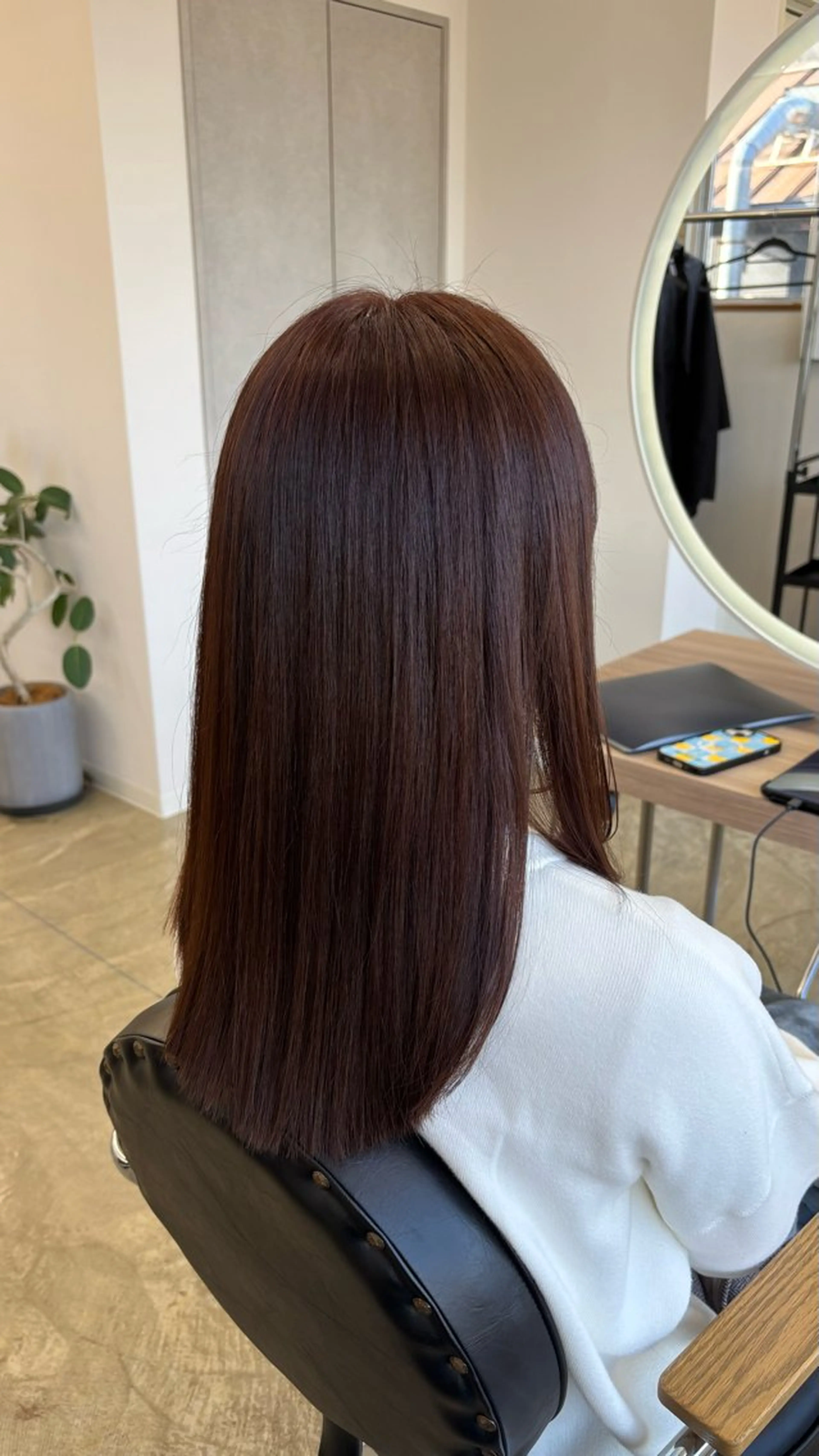 ミディアム 顔周りカット 髪質改善 レイヤーカット カット ヘアカラー トリートメント 髪質改善/艶髪🫧 廣野暖花のヘアスタイル