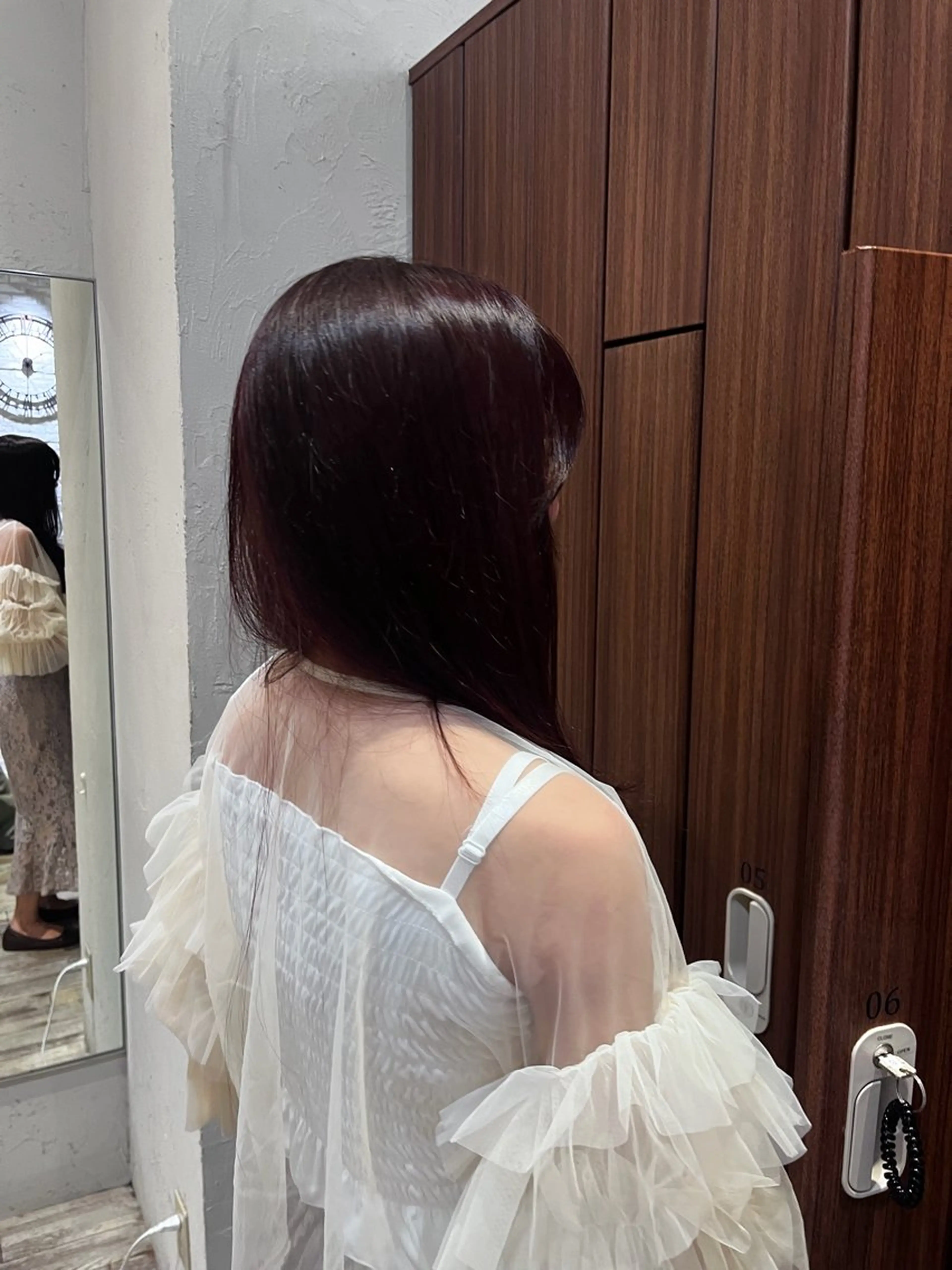 セミロング ヘアカラー トリートメント Un ami shibuya所属・平居 舞白のヘアスタイル