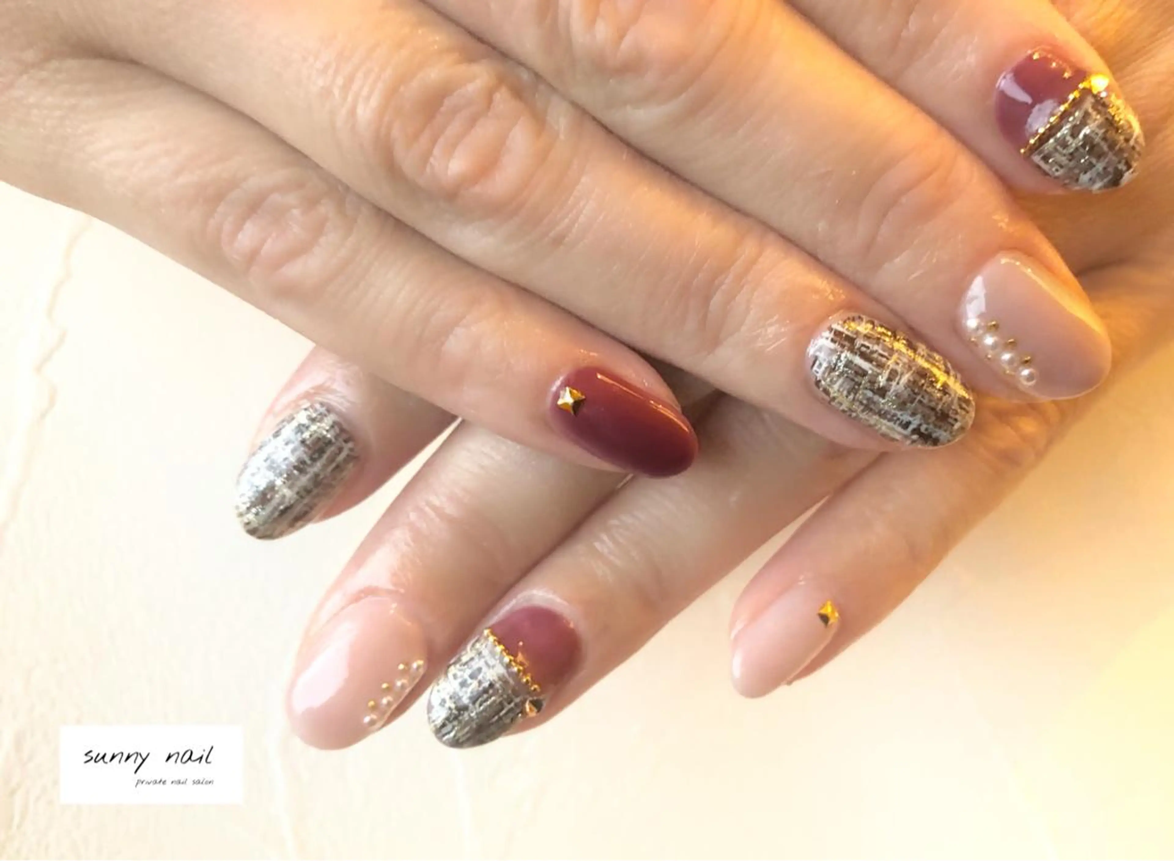 ネイル アニマル柄 アートネイル ジェルネイル ニュアンスネイル パラジェル sunny nailのネイルデザイン