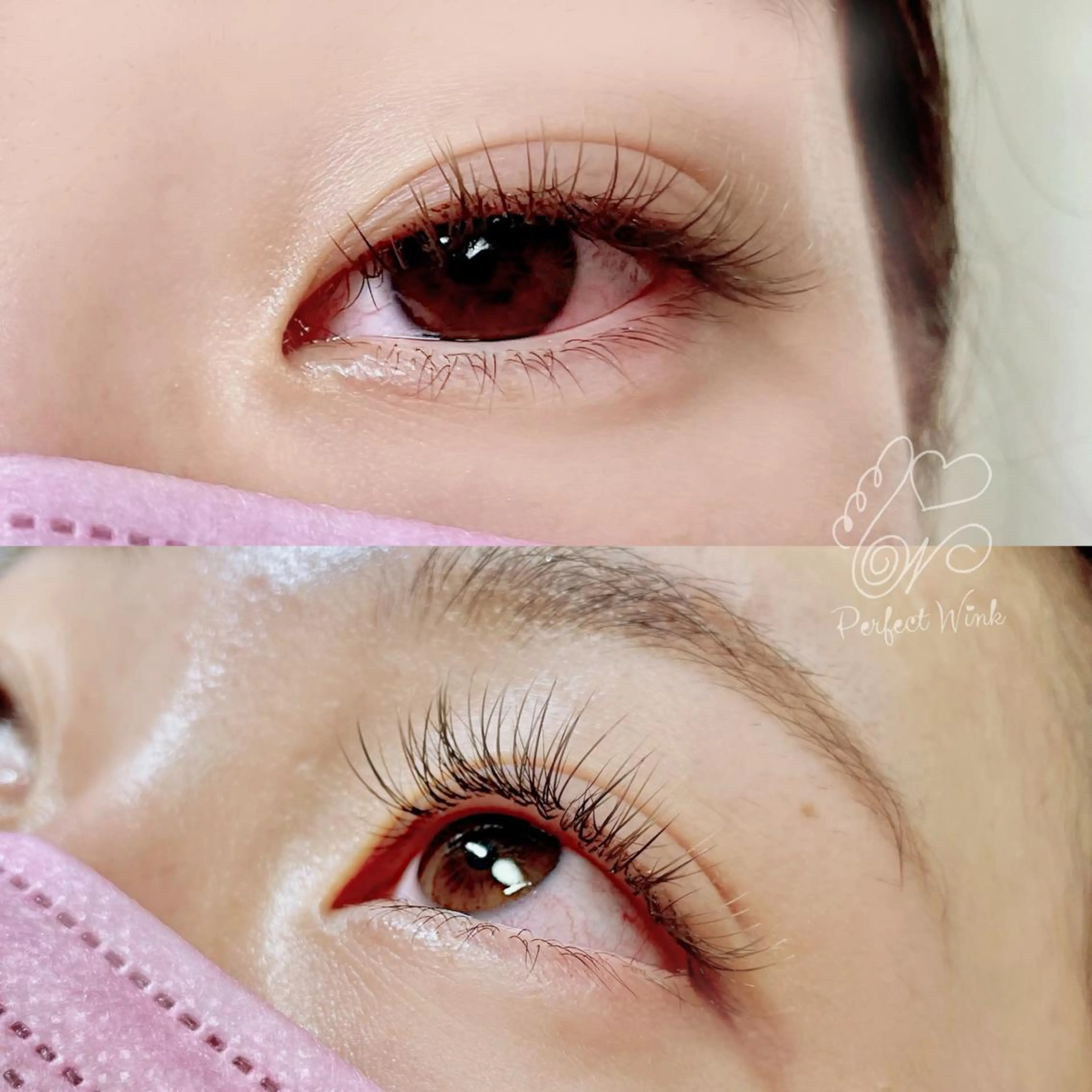 カラー マツエク・マツパ 透明感カラー カラーマツエク パーフェクトウィンク ちぢいわみのりのマツエク・マツパデザイン