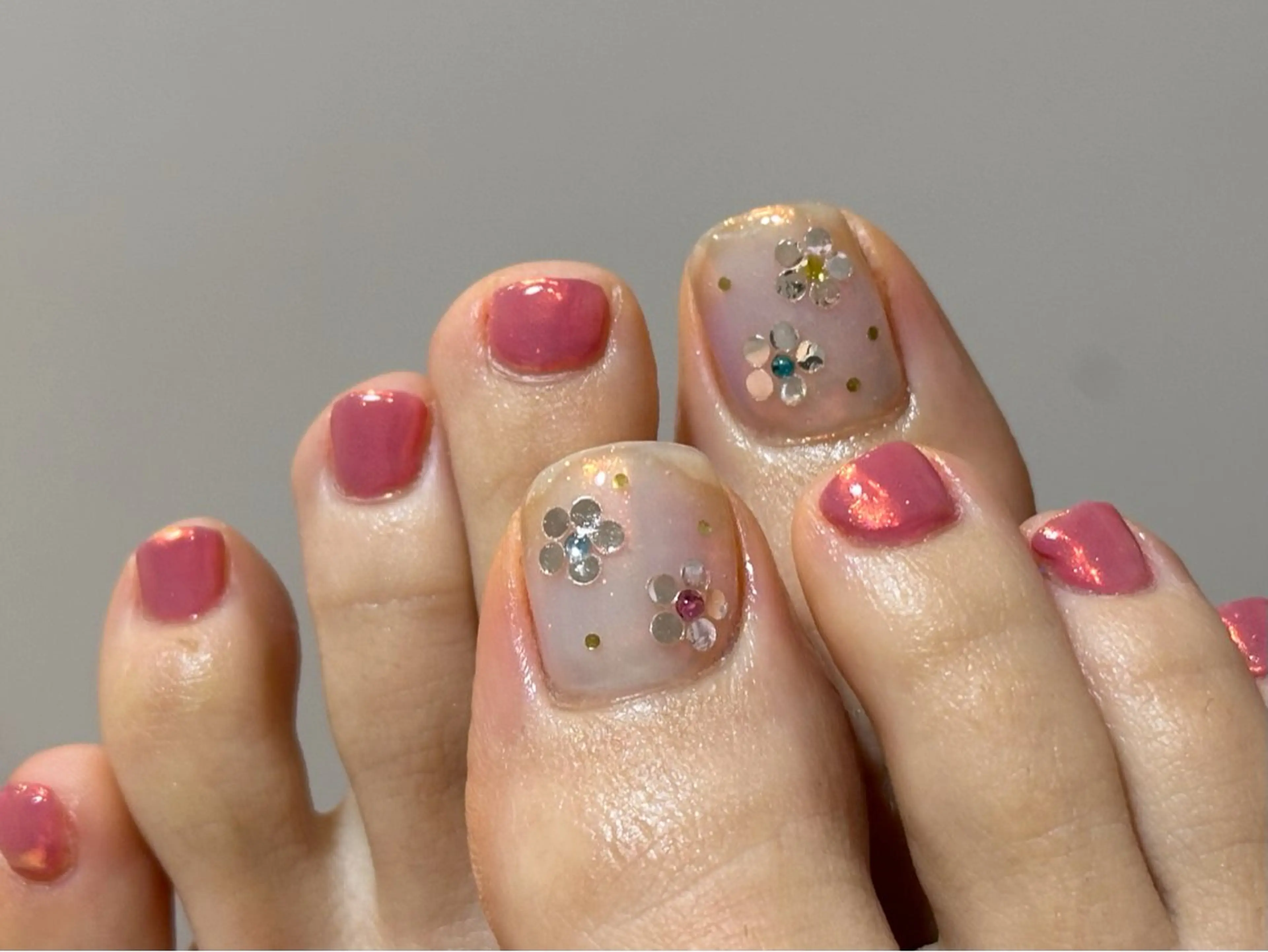 フット　オーロラネイルの写真