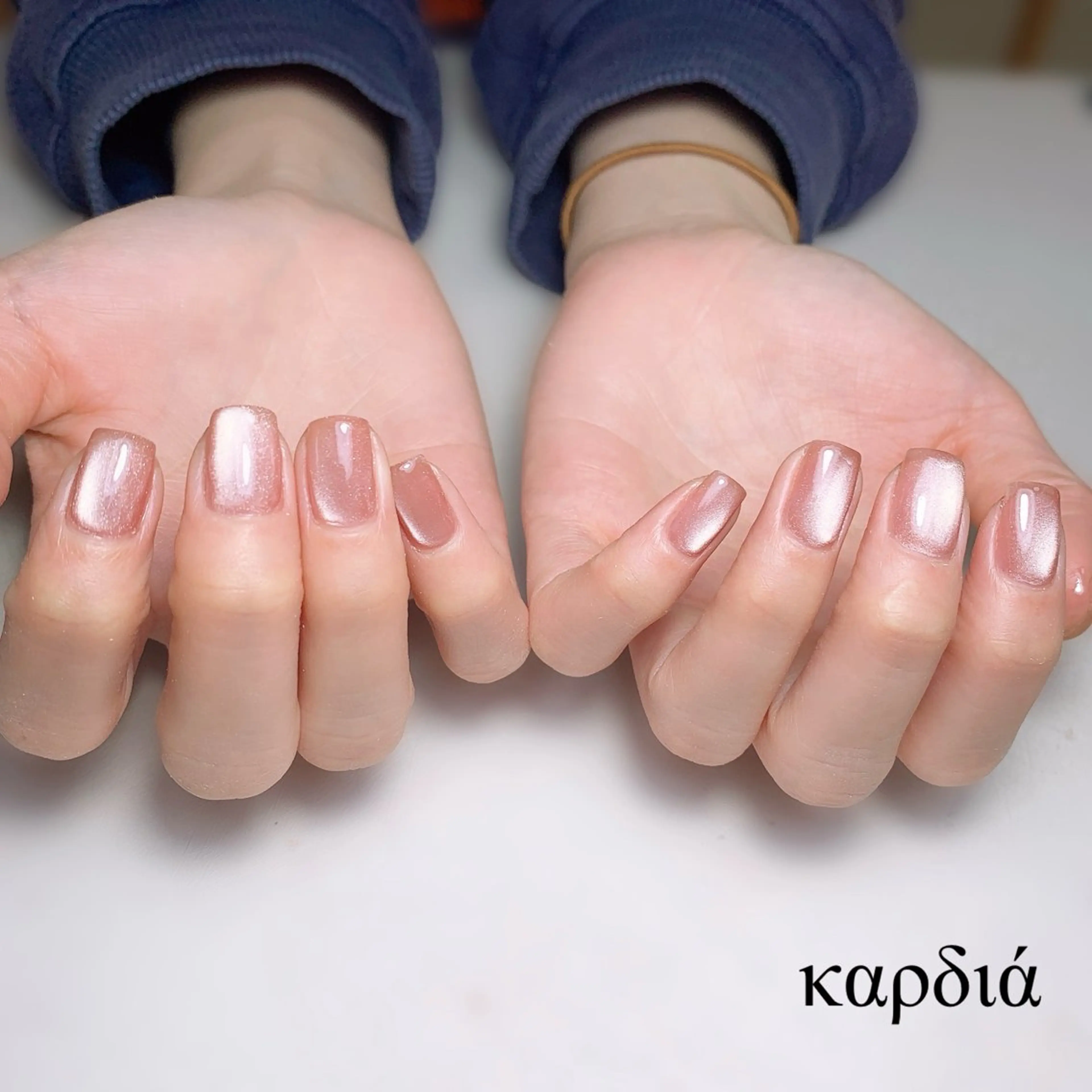 ネイル マグネットネイル ハンドネイル καρδιά -ｶﾙﾃﾞｨｱ-のネイルデザイン