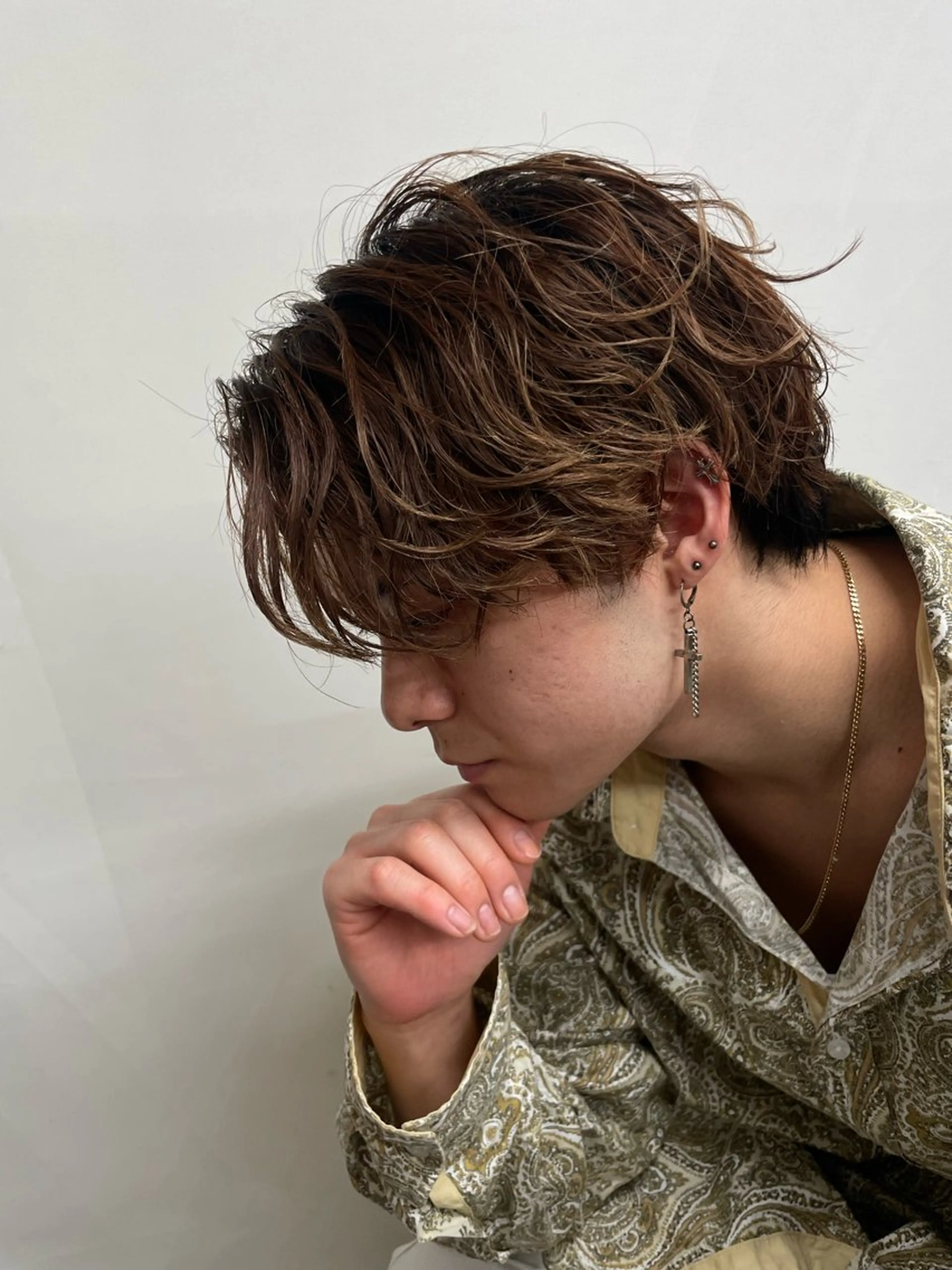 カラー パーマ メンズ カット ヘアカラー パーマ 町田エリアＮｏ．１/ パーマ特化/太田京希のヘアスタイル