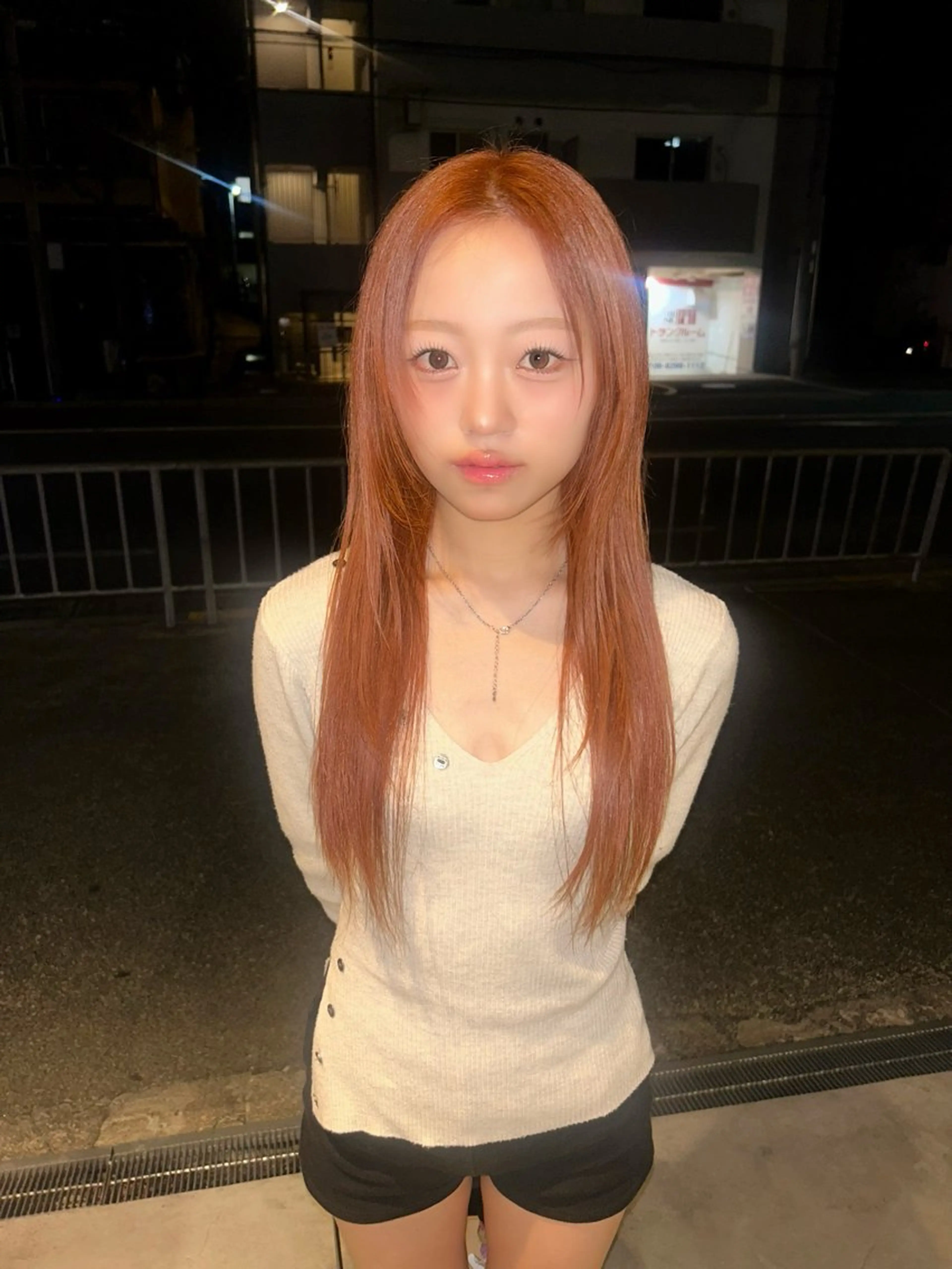 カラー ブリーチ オレンジ ヘアカラー ✧ブリーチ/レイヤー /momo✧のヘアスタイル