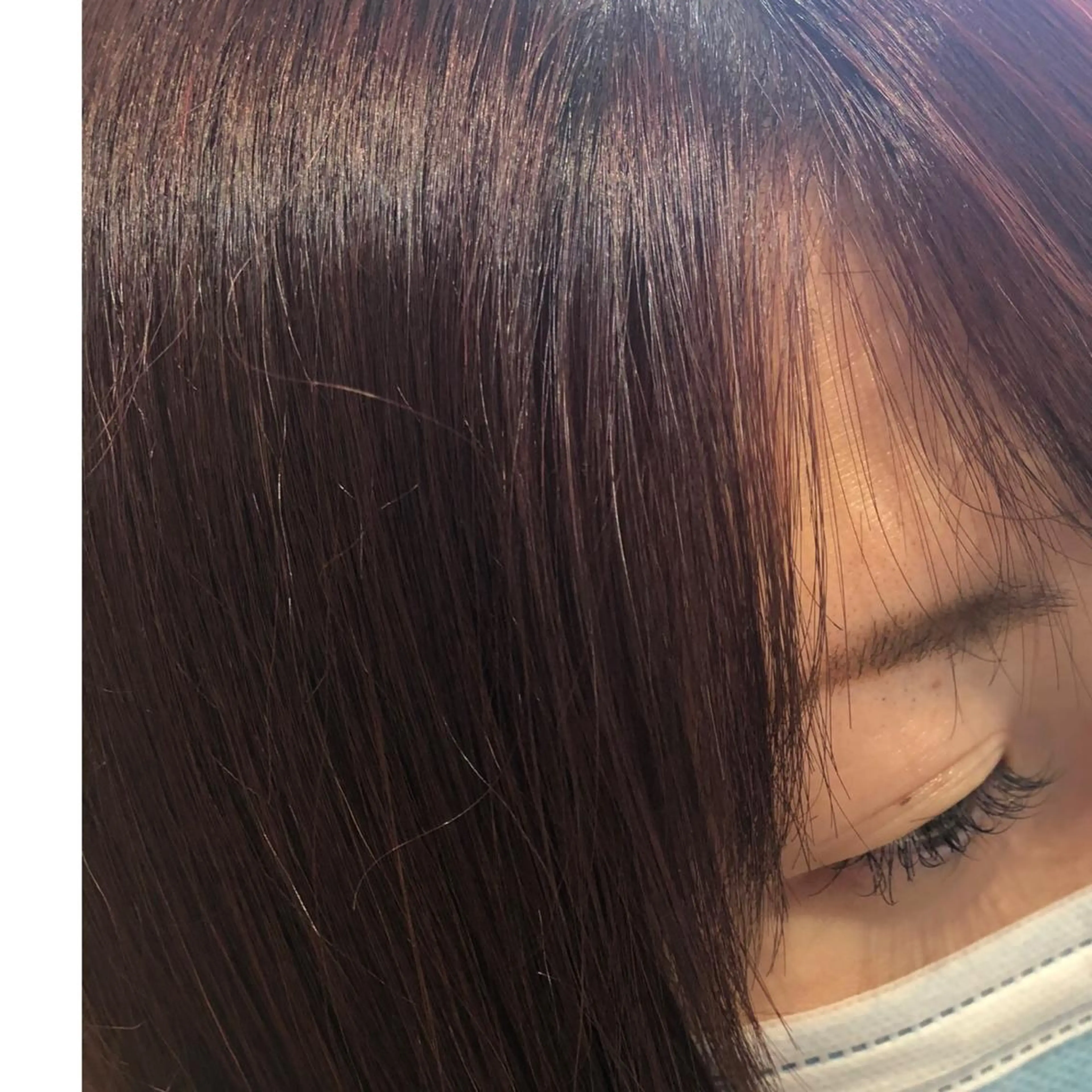 カット 縮毛矯正 カジサ ケイコのヘアスタイル