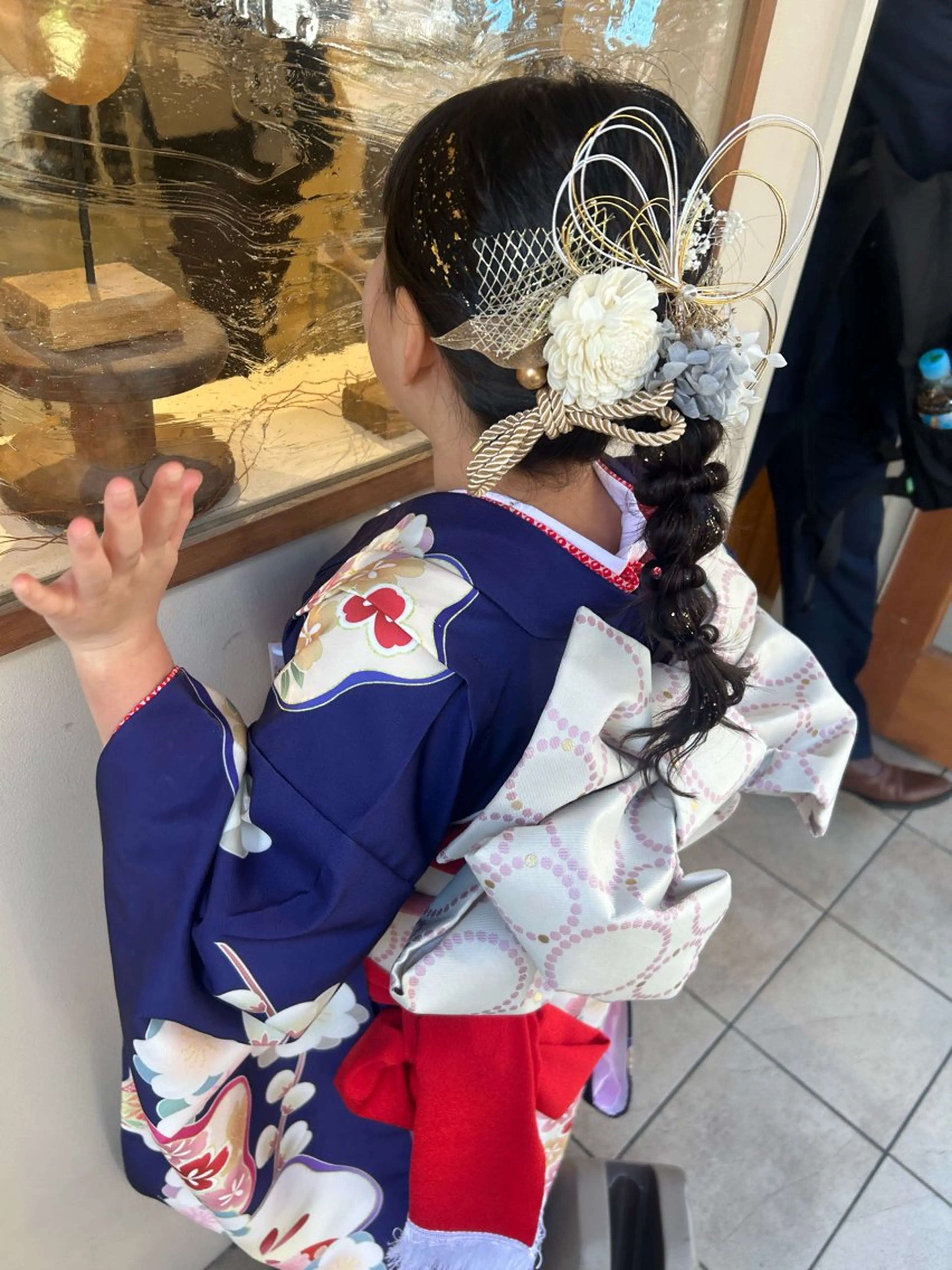 セミロング ヘアアレンジ キッズ ヘアセット 大川 夏実のヘアスタイル