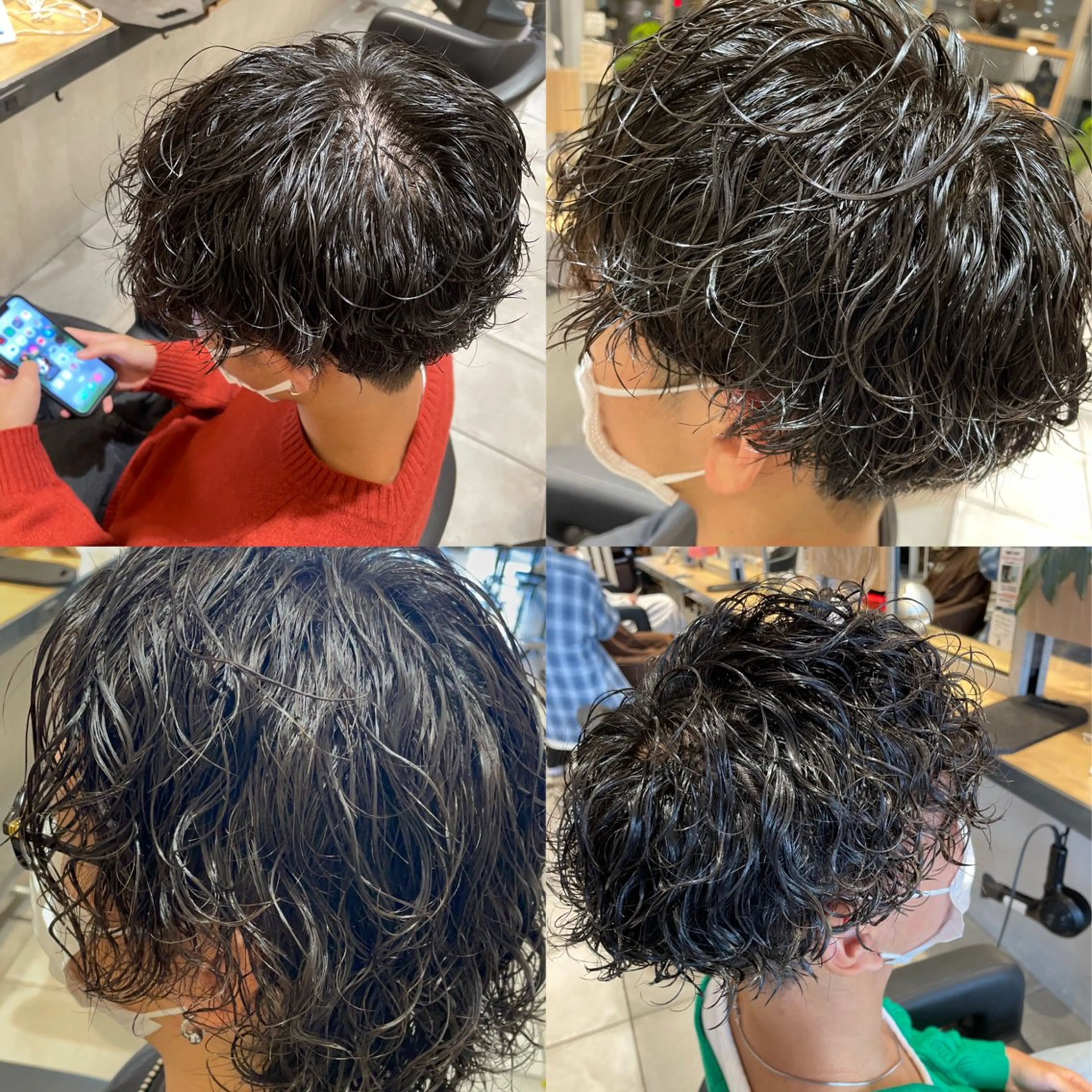 【ミニモ限定特別価格💰🌊】メンズカット＋波巻きパーマ＋トリートメント¥9500の写真