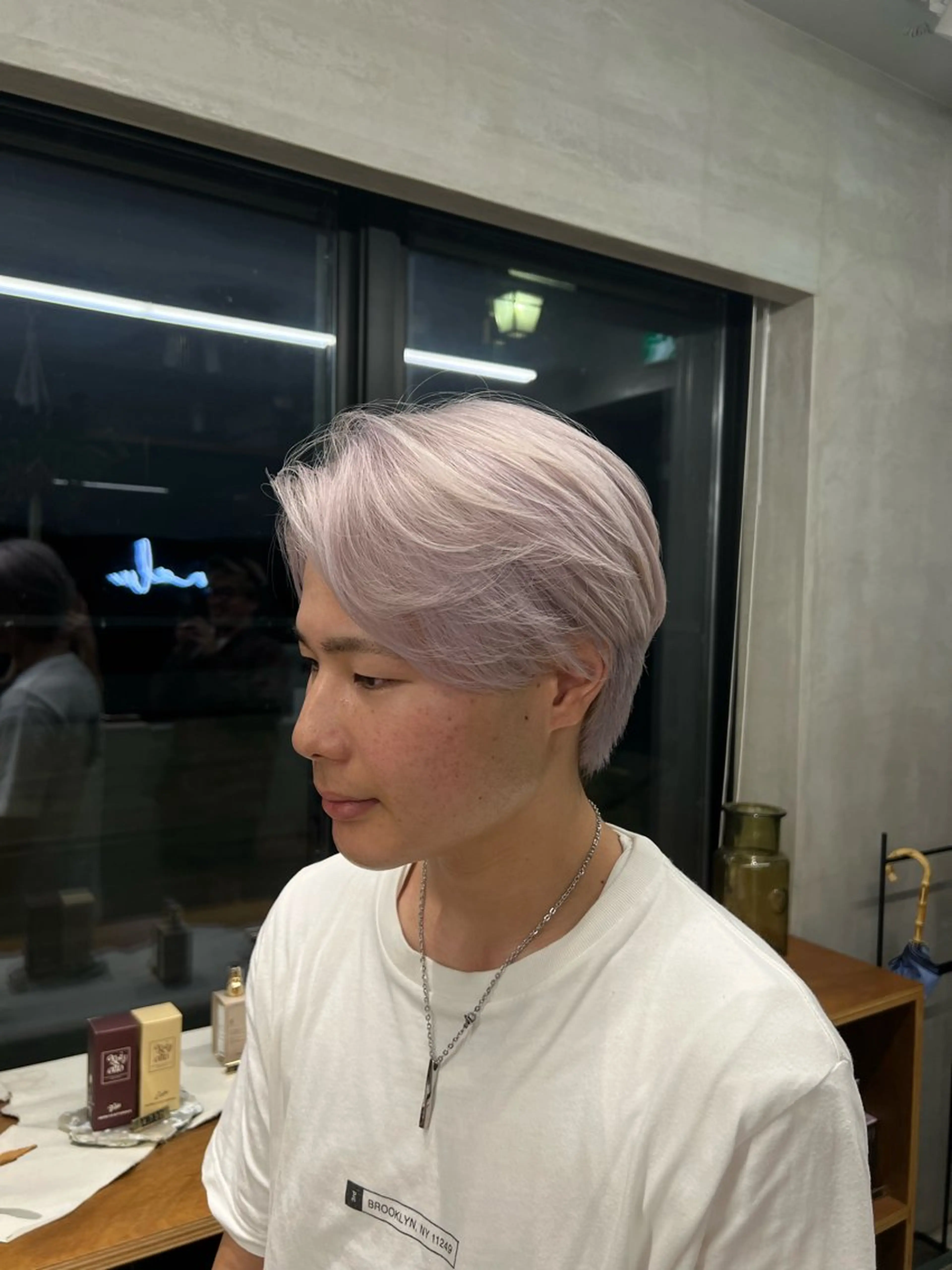 メンズ メンズブリーチ ヘアカラー ｻｶﾓﾄ ﾅｵﾐのヘアスタイル