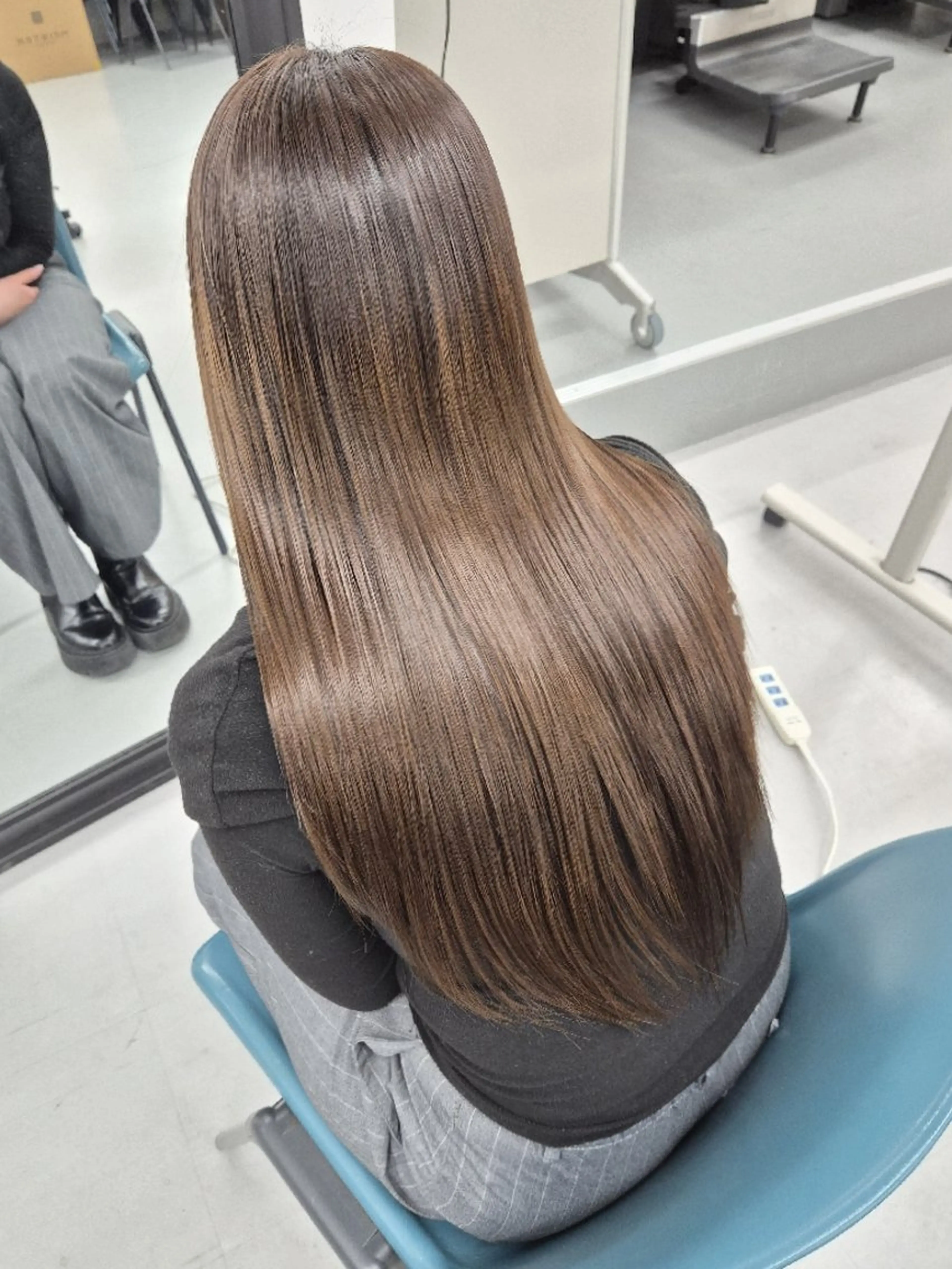 ロング 縮毛矯正 寺西紗友望/髪質改善 /ストレート/ボブのヘアスタイル