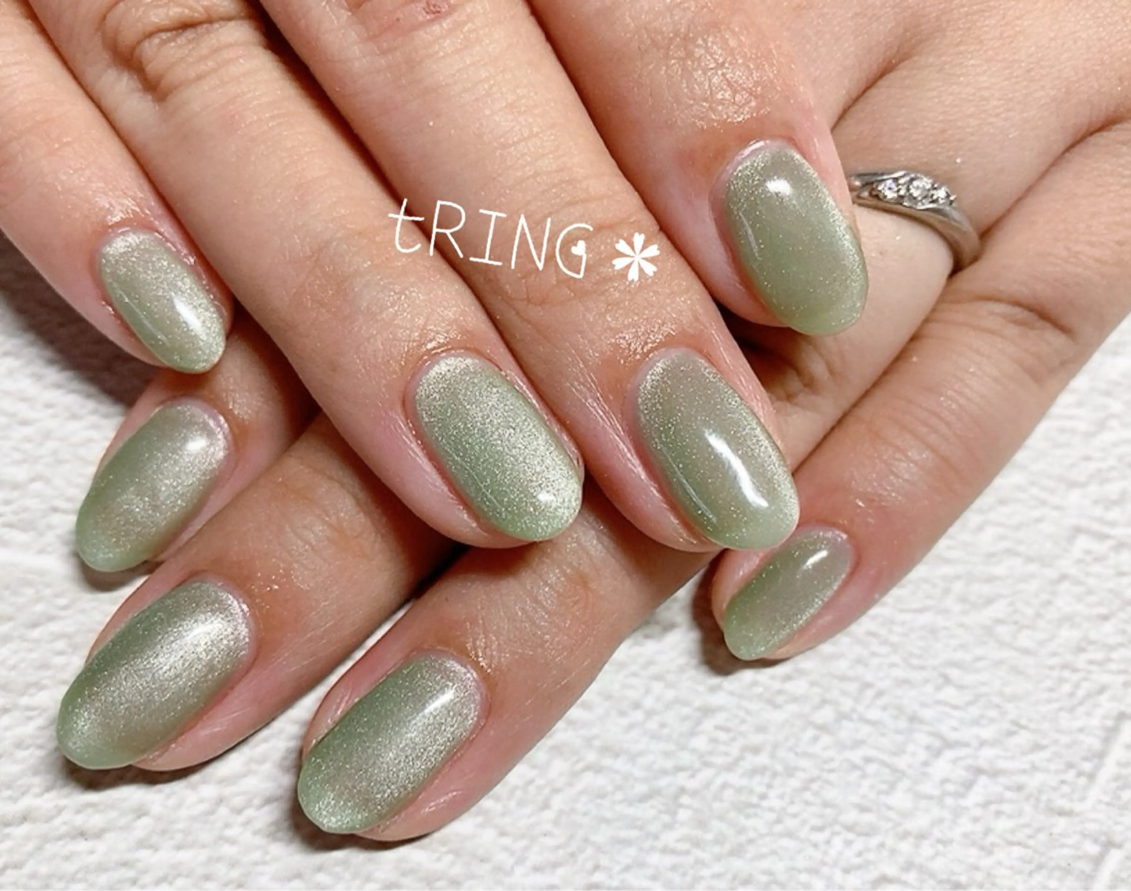 ネイル ワンカラーネイル ハンドネイル tRING＊ しいの木台のネイルデザイン