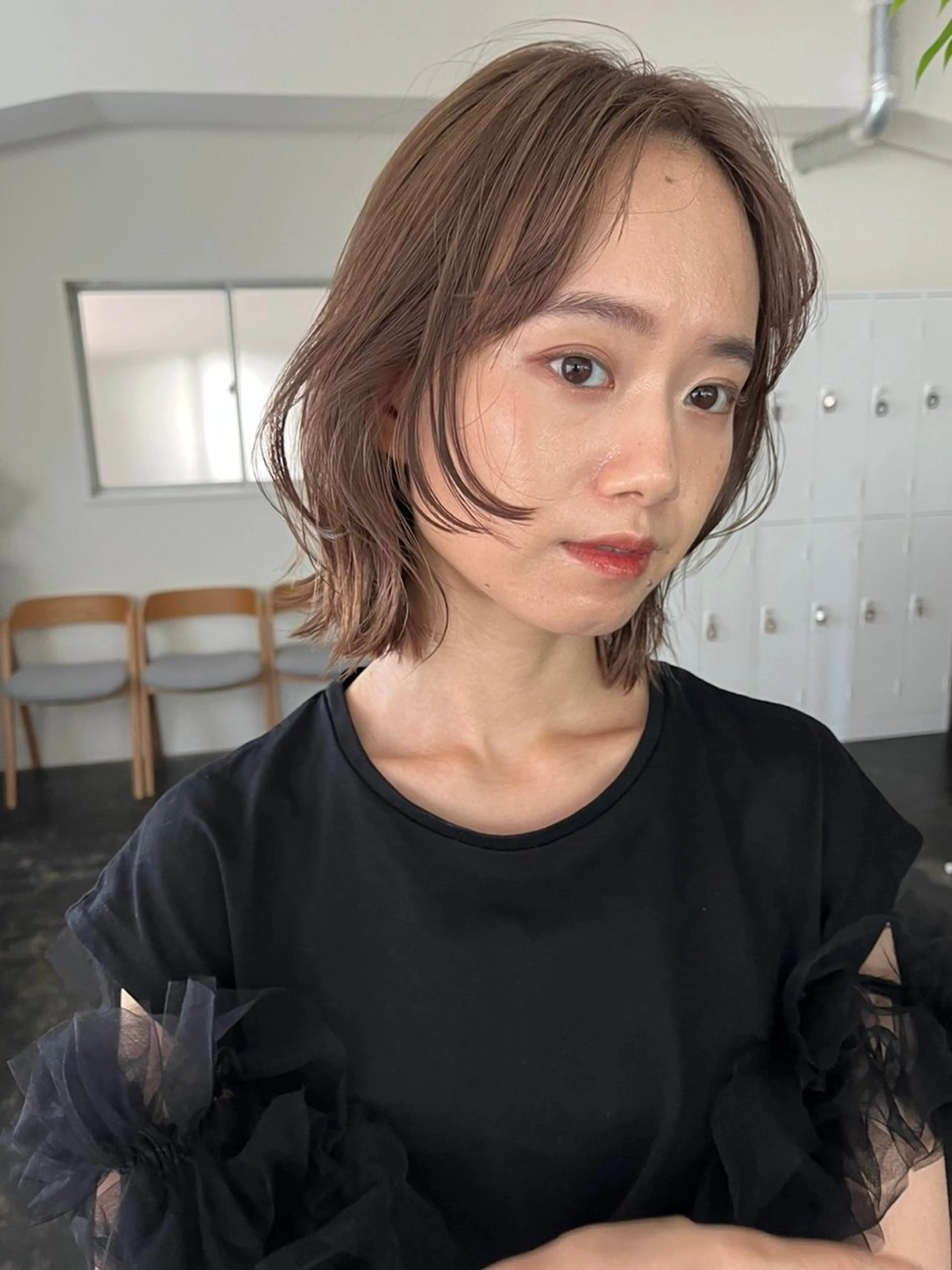 ミディアム Garland  Ginza所属・モモ🍑 レイヤー/ボブ/暖色のヘアスタイル