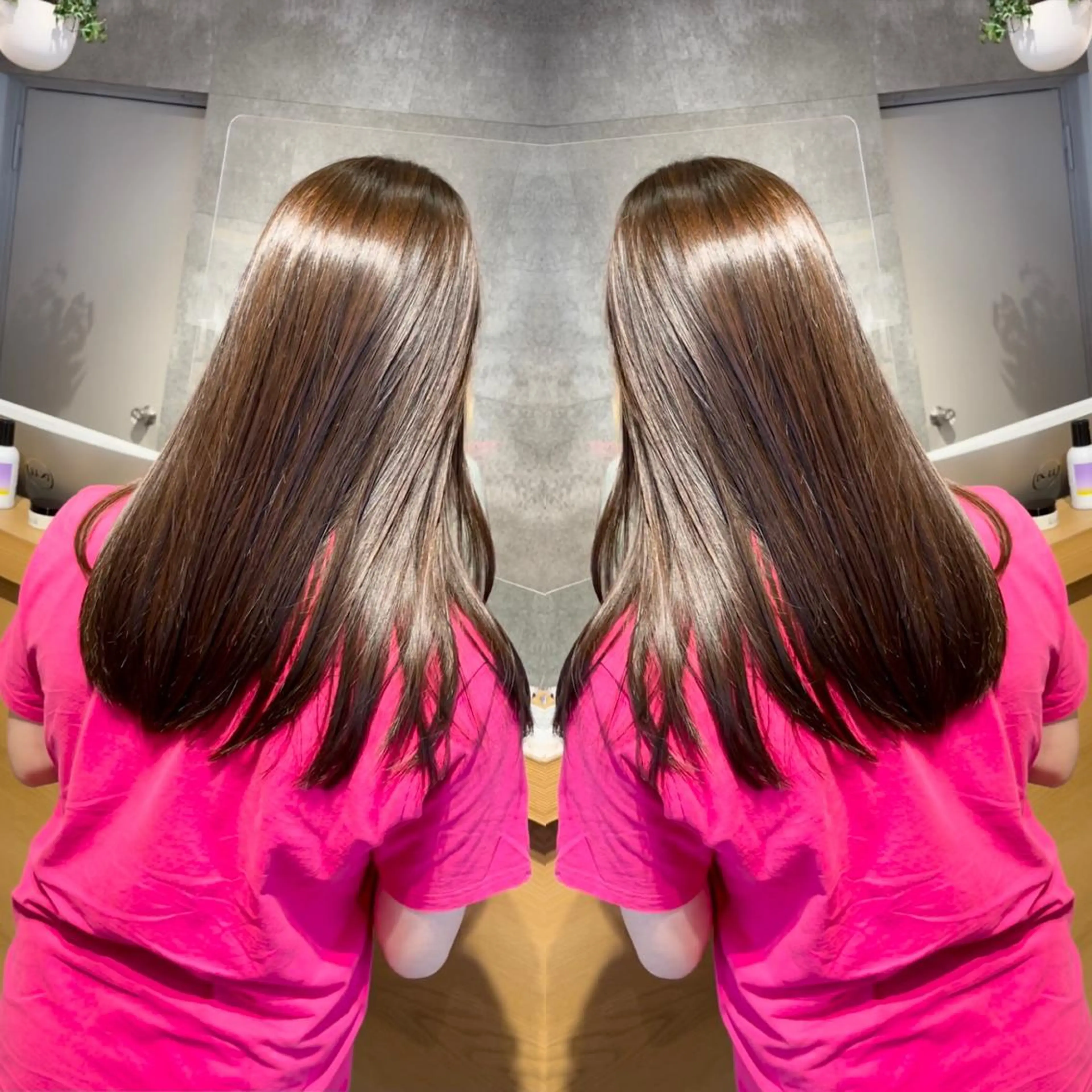 ロング 髪質改善 カット トリートメント ハイライトバレイヤー ジュ＆縮毛矯正✨櫻野のヘアスタイル