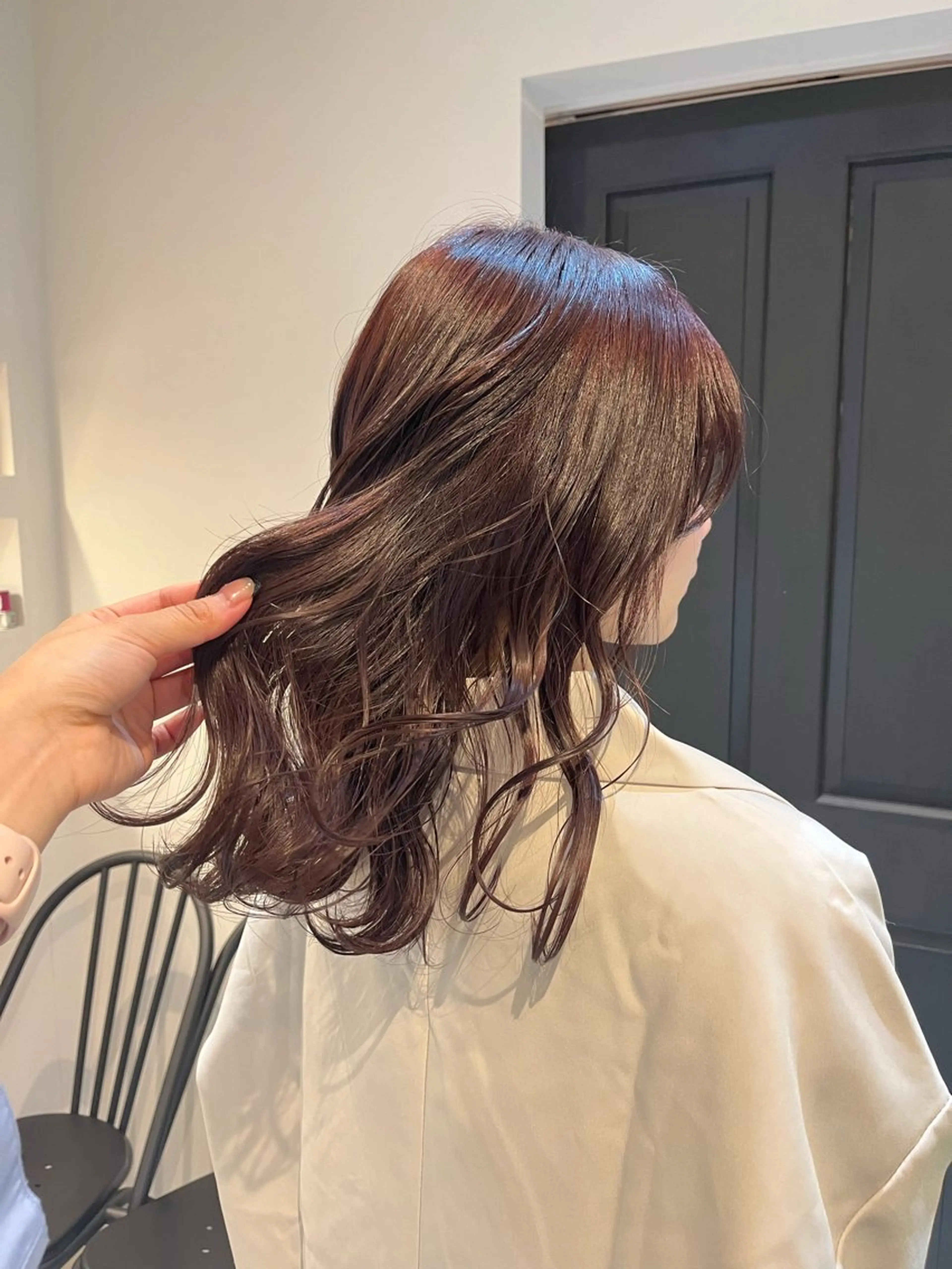 ミディアム ALLYS 渋谷店所属・最高級の艶のある カラーmei🎨のヘアスタイル