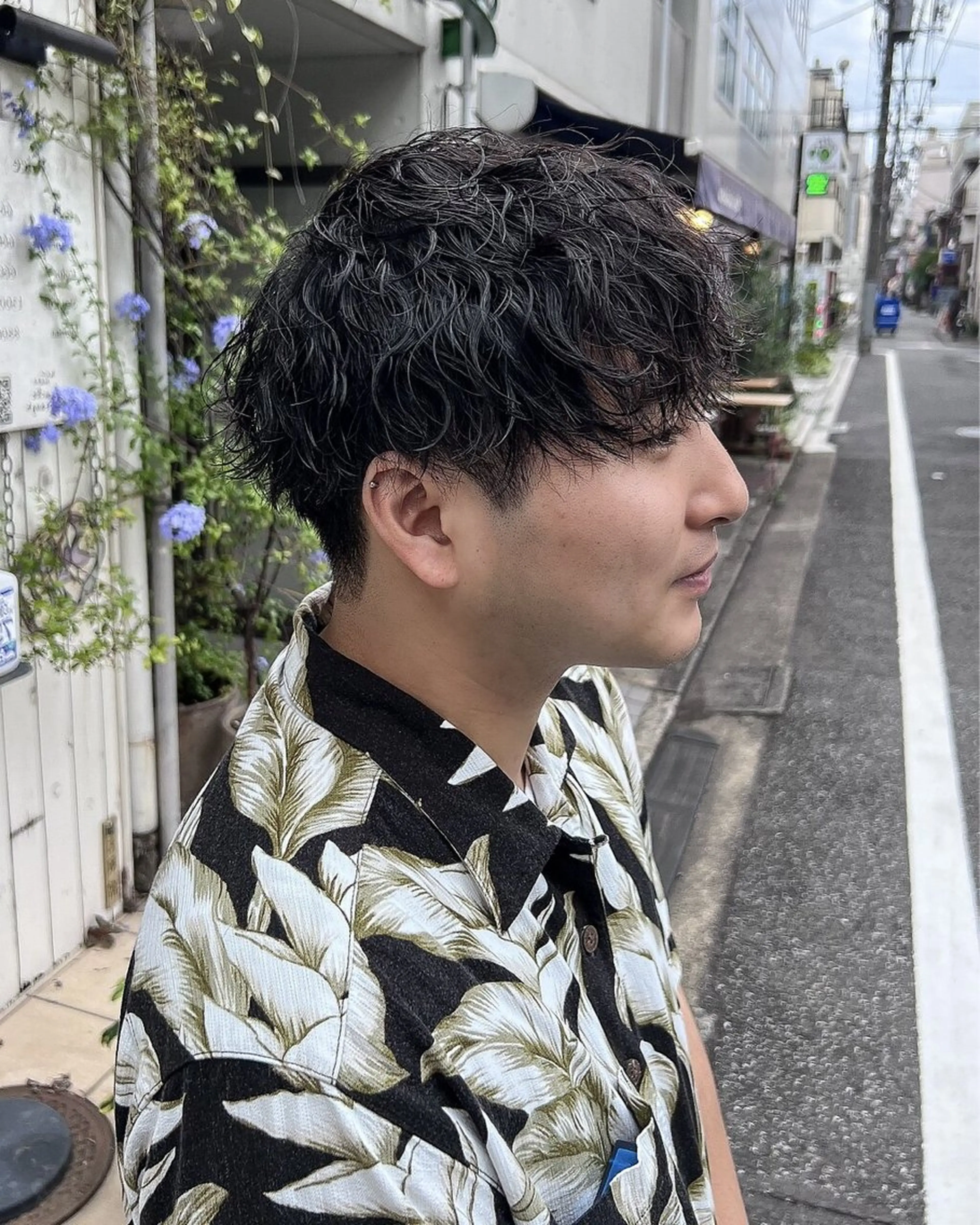 ミディアム パーマ メンズ 波巻きパーマ カット パーマ homme, famille raugh【オム・ファミーユ・ラグ】所属・【メンズ特化】パーマ /マッシュ/たいちのヘアスタイル