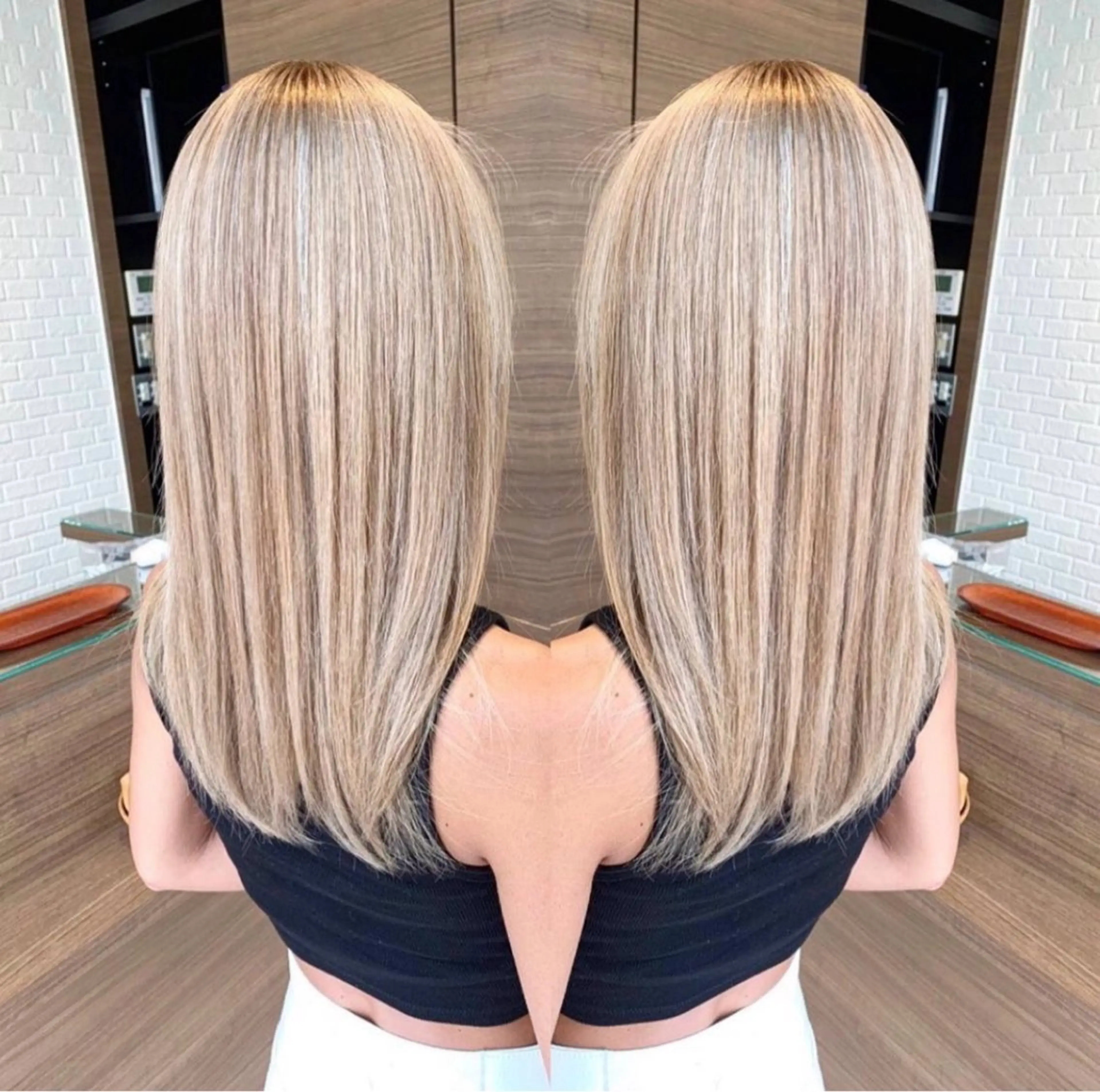 セミロング カラー ベージュカラー ハイライトカラー ハイライト grow渋谷所属・ギャル/grow渋谷 🌺Non👶🏾のヘアスタイル