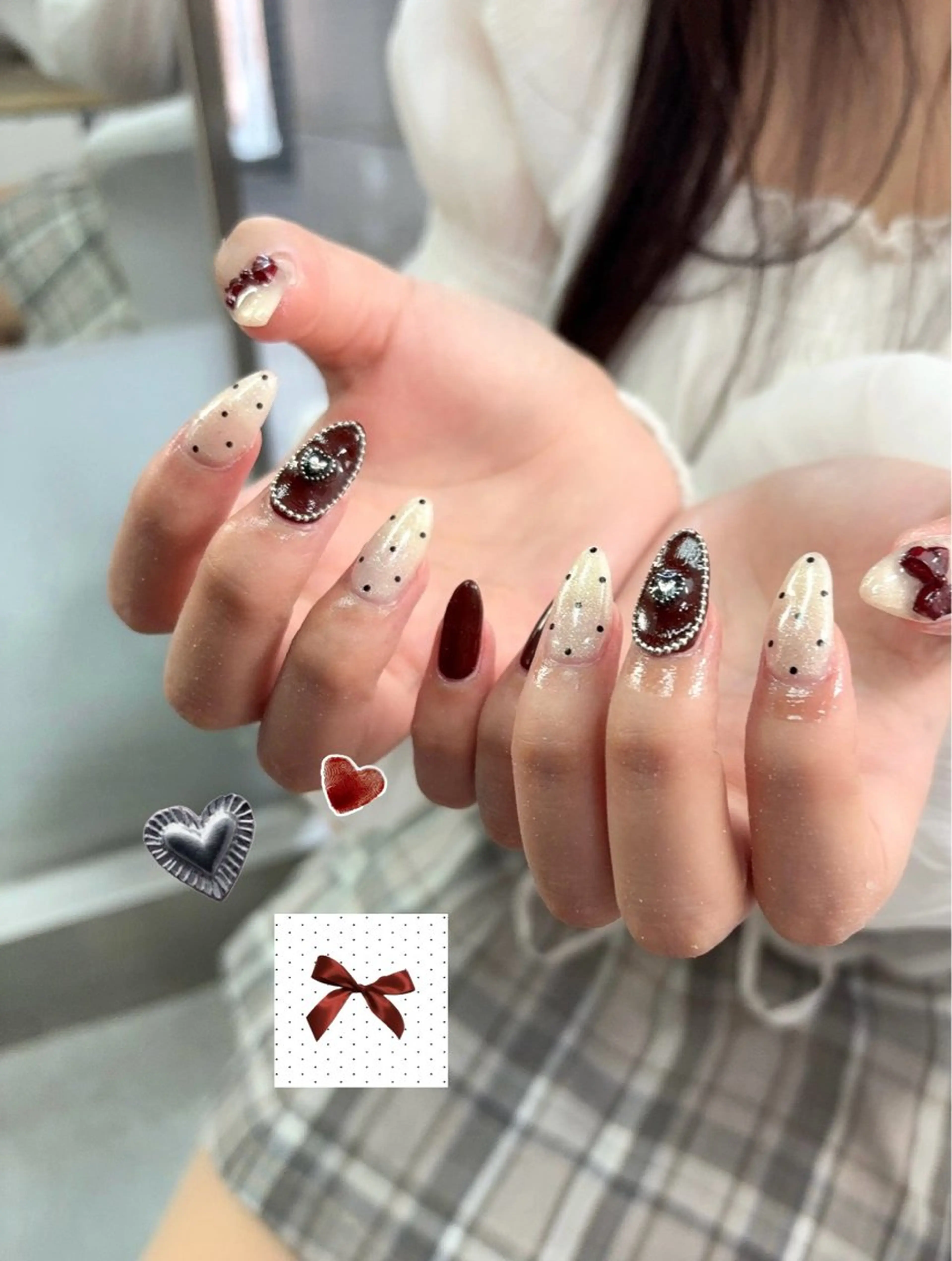 ネイル アートネイル 持ち込み ハンドネイル フットネイル Nailsalon mui.所属・中家 亜紗子のネイルデザイン