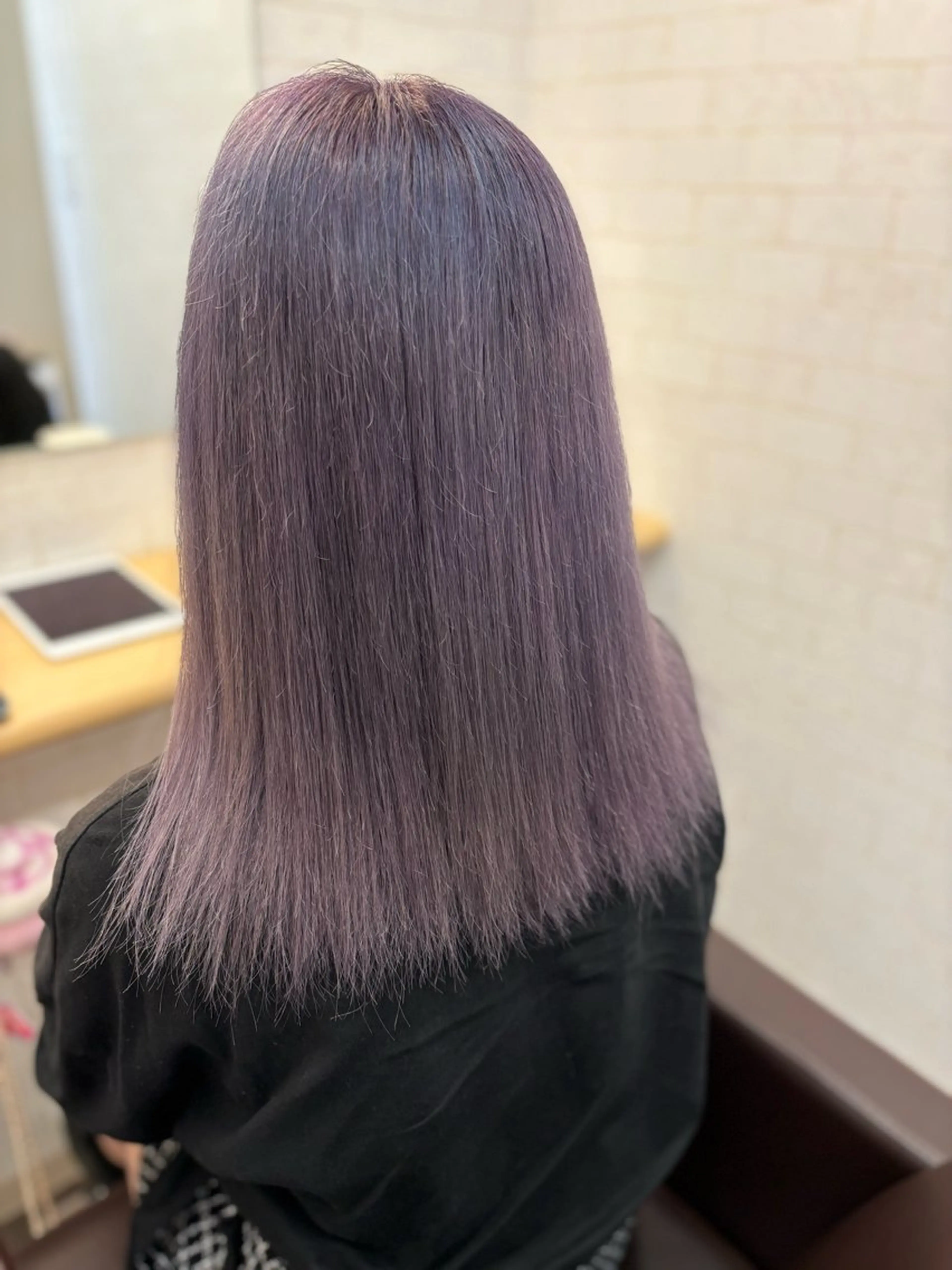 カット+イルミナカラー+髪質改善トリートメント¥12540の写真