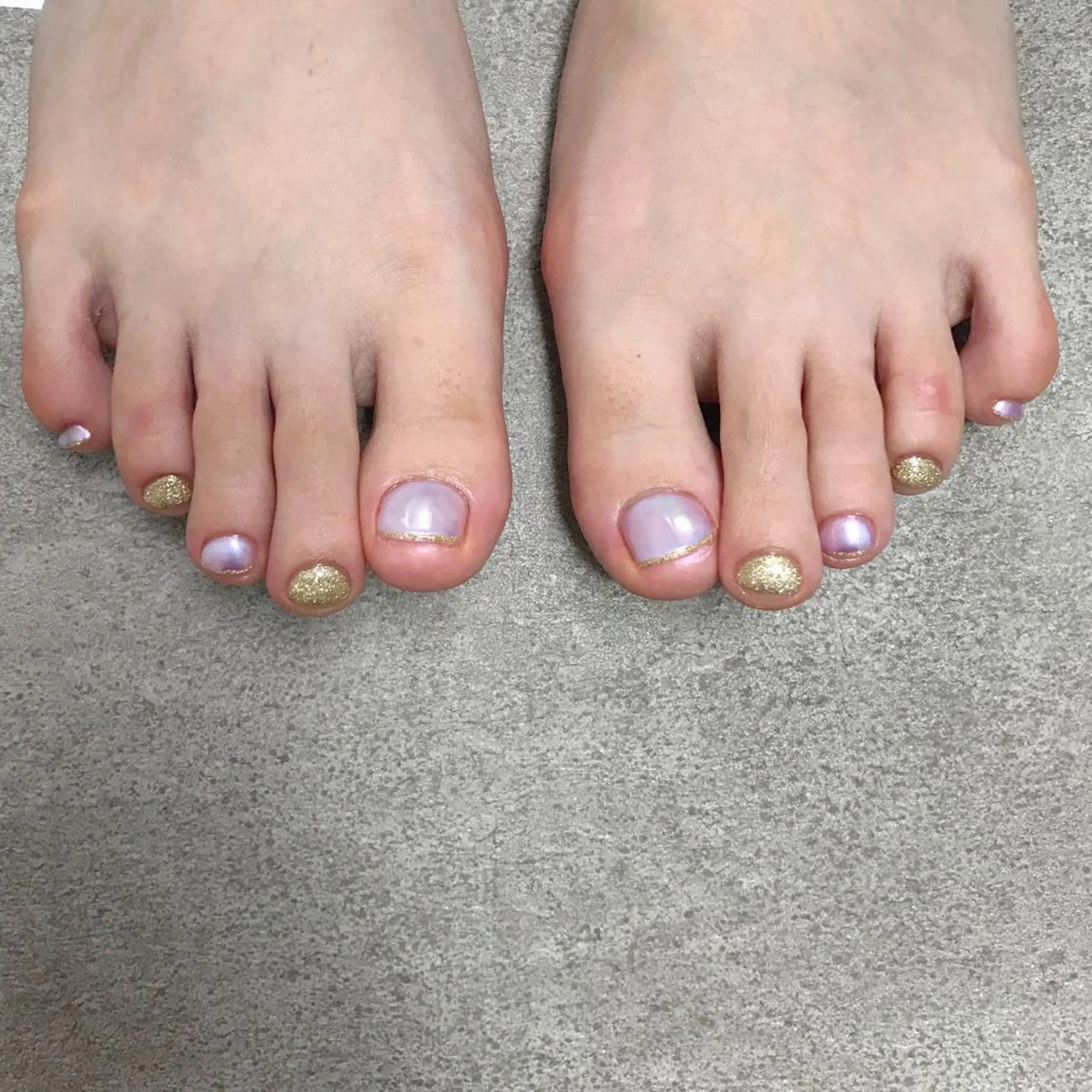 ネイル オーロラネイル ラメ(グリッター) ピンク nailroom DIASOMNIAのネイルデザイン