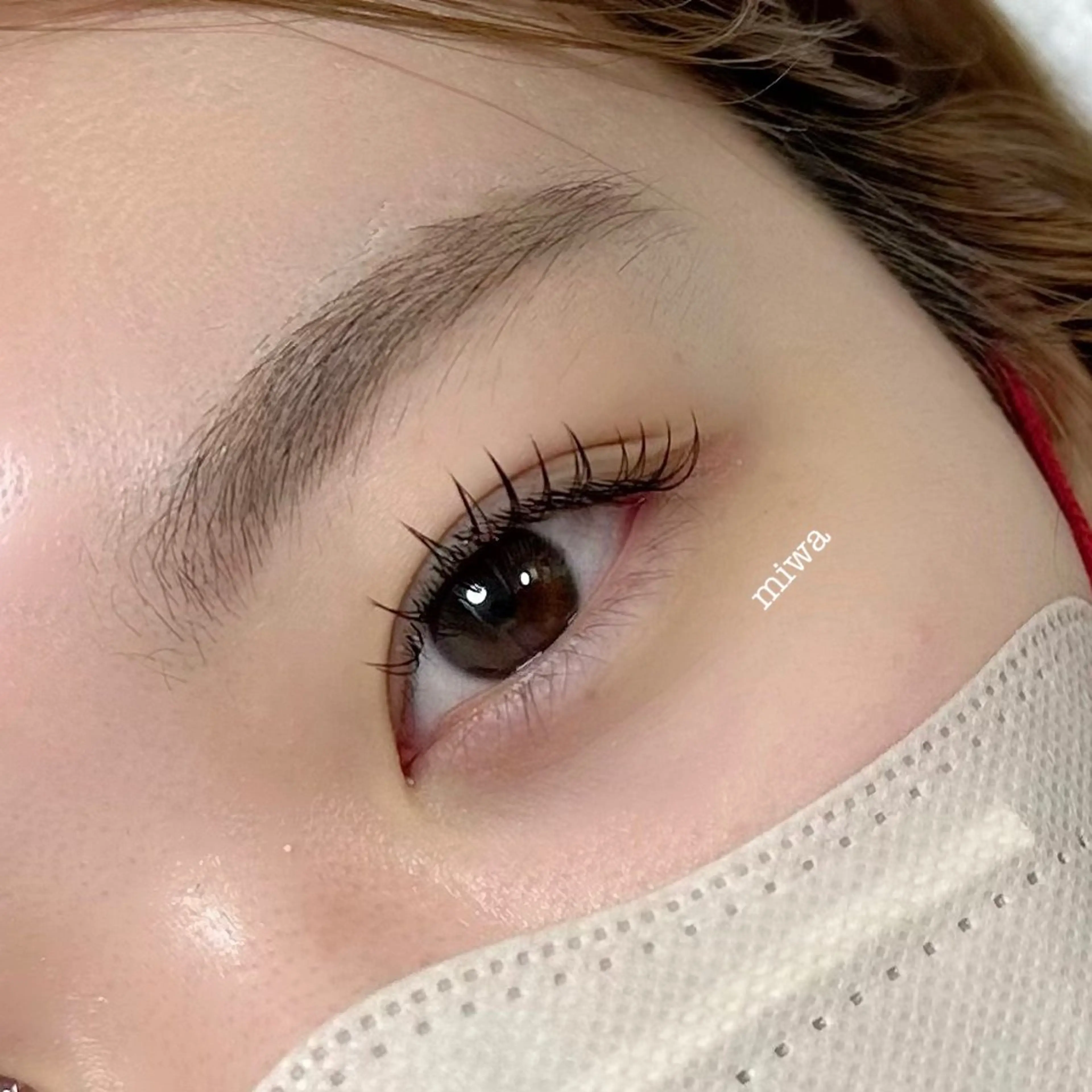 束感マツエク100本 フラットラッシュ 長さ種類9~13mmの写真