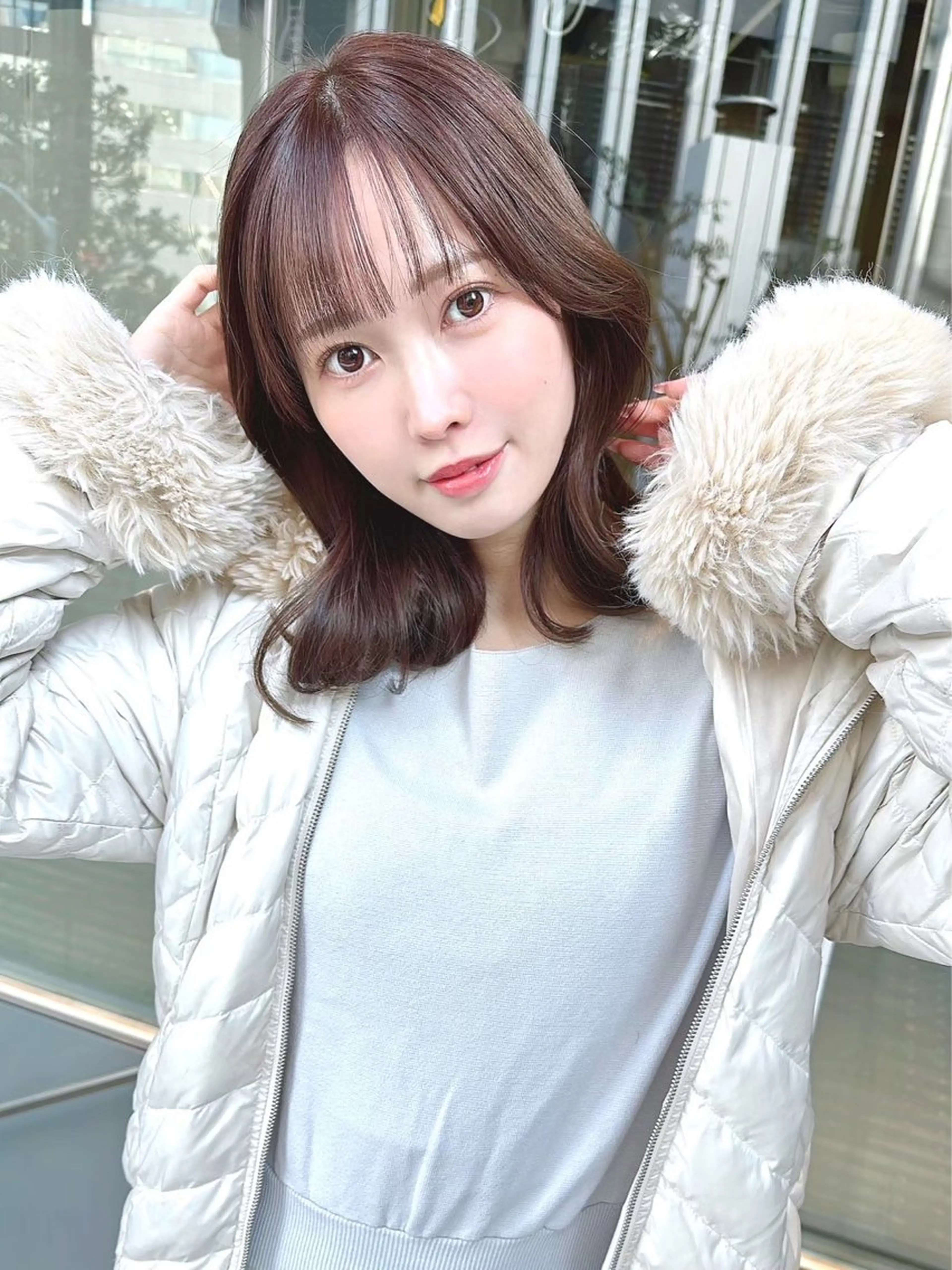 セミロング カラー パーマ ヘアカラー トリートメント 【公式】amble luxe池袋東口🩷のヘアスタイル