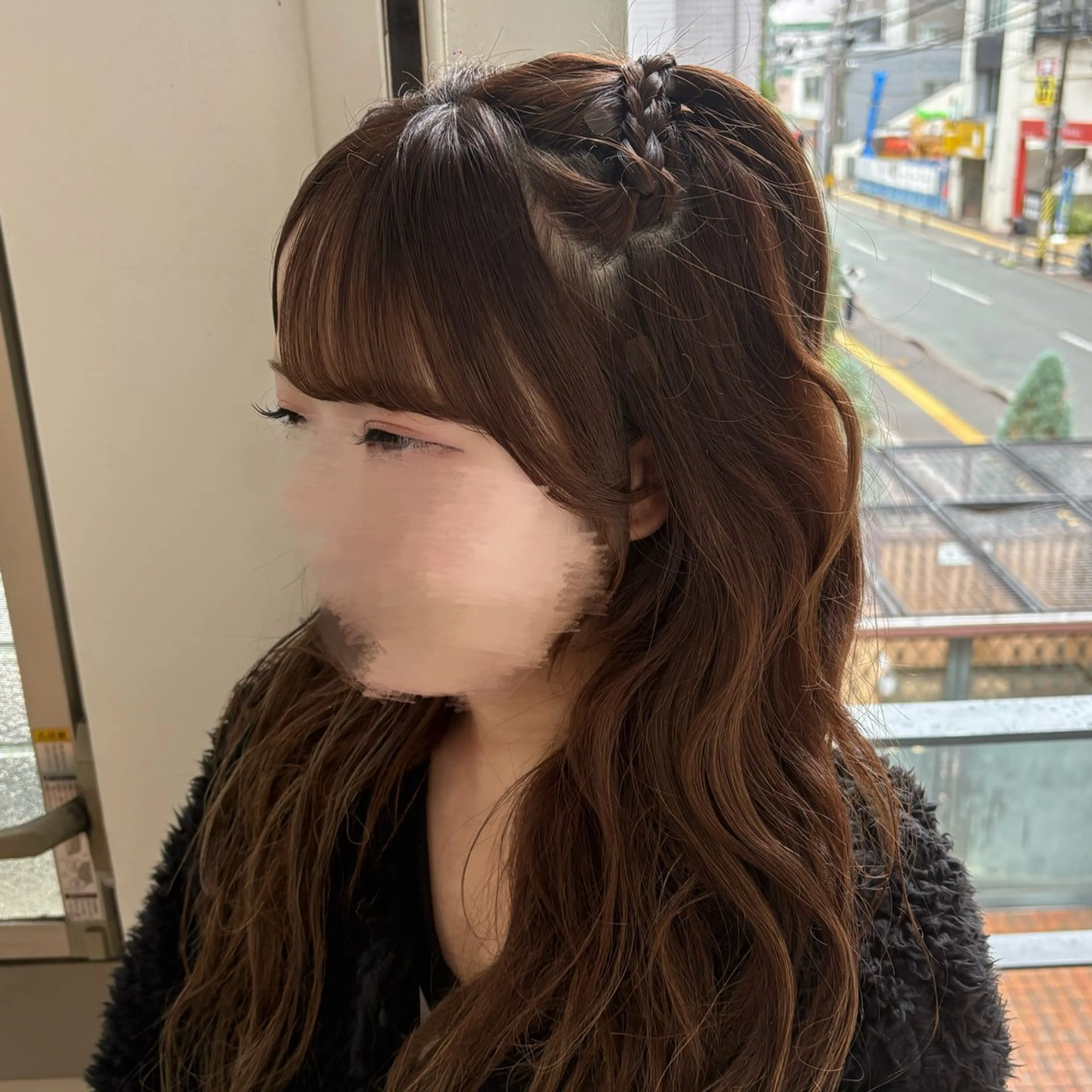 ヘアアレンジ 三つ編み ヘアセット ゆ ののヘアスタイル