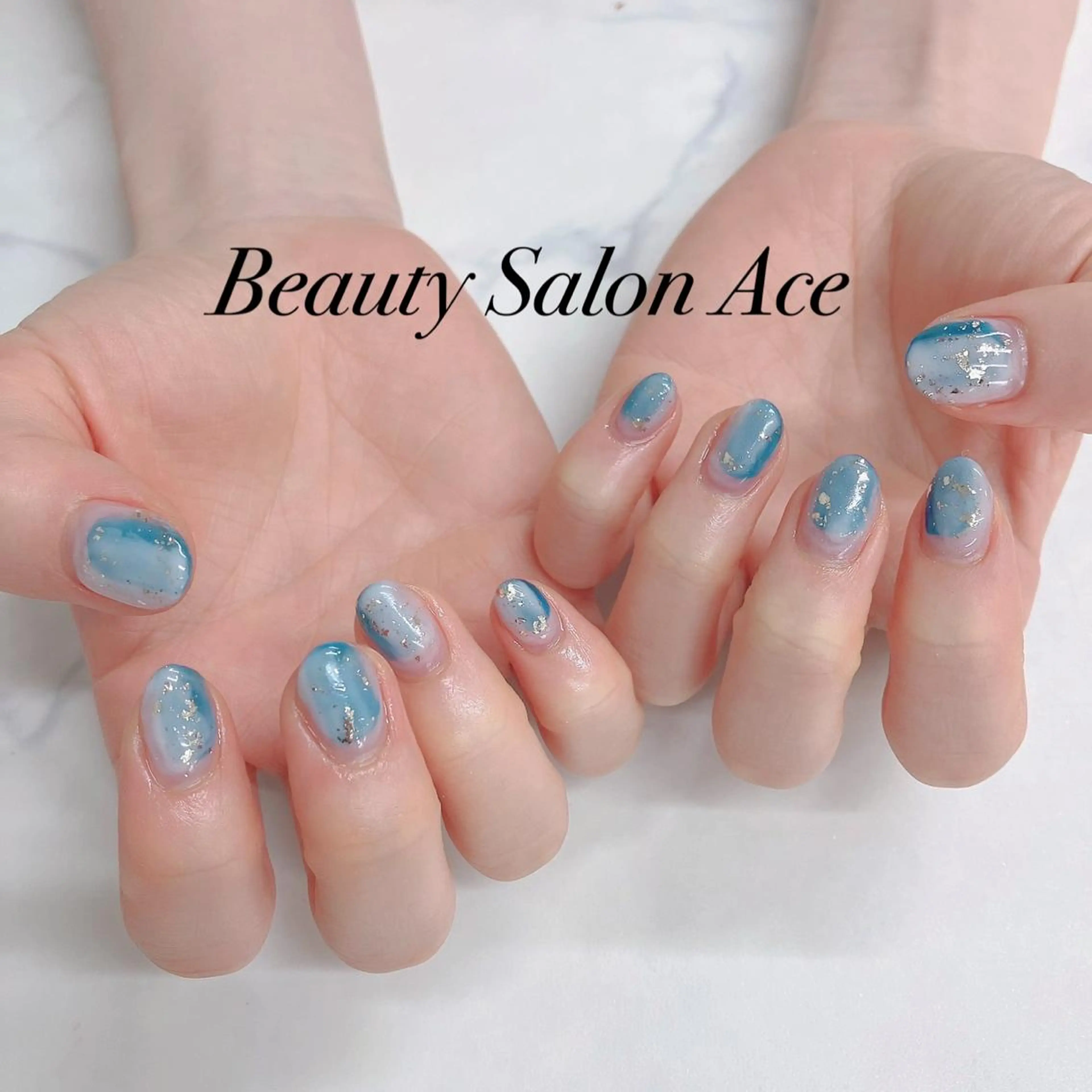 ネイル メンズネイル ニュアンスネイル 夏ネイル ハンドネイル ハンドケア Beauty Salon Ace（ネイルサロン　エース）所属・池袋フィルイン Ace♡長さだしのネイルデザイン