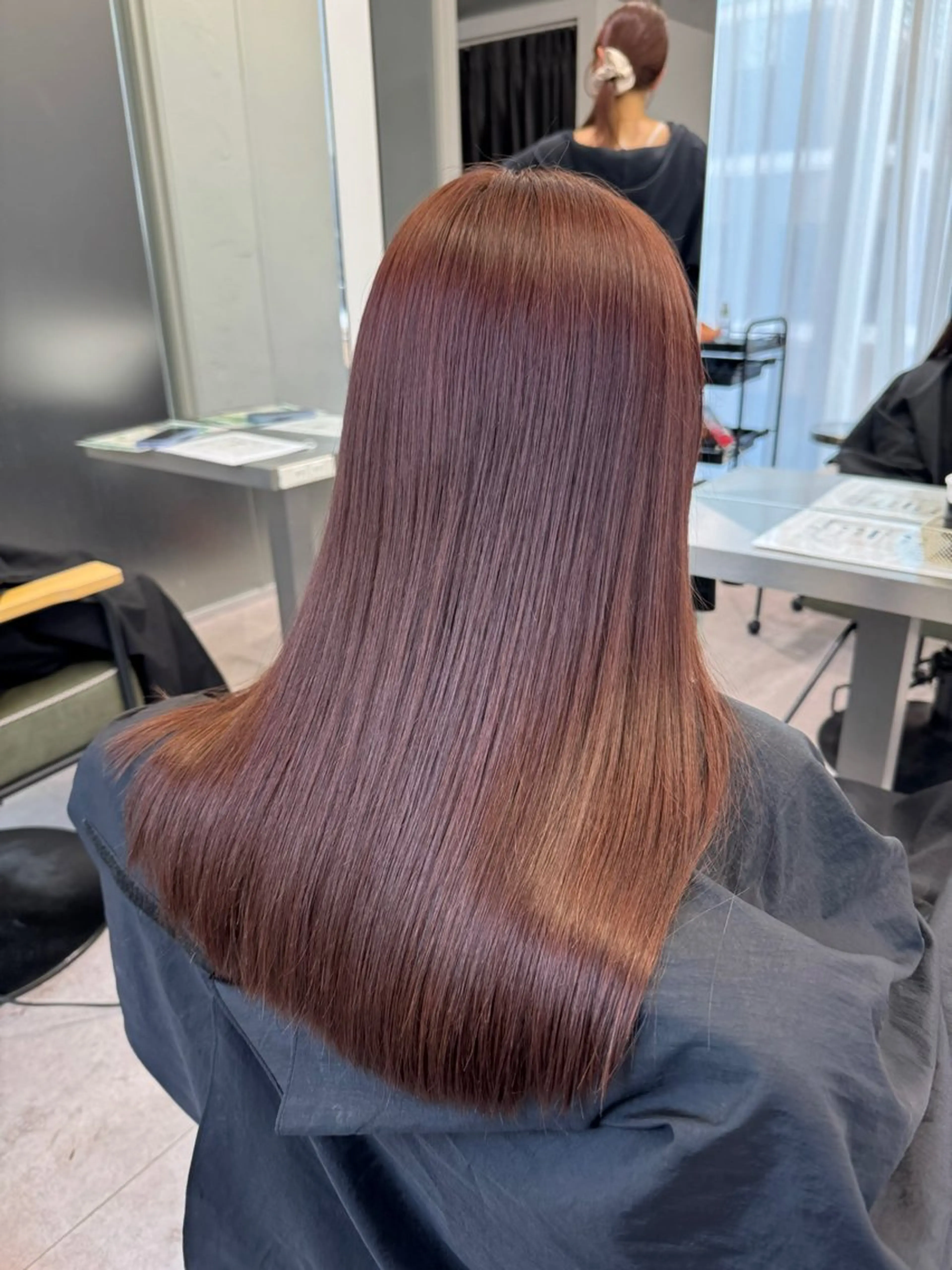 ロング カラー ヘアアレンジ 暖色系/透明感 治野心のヘアスタイル