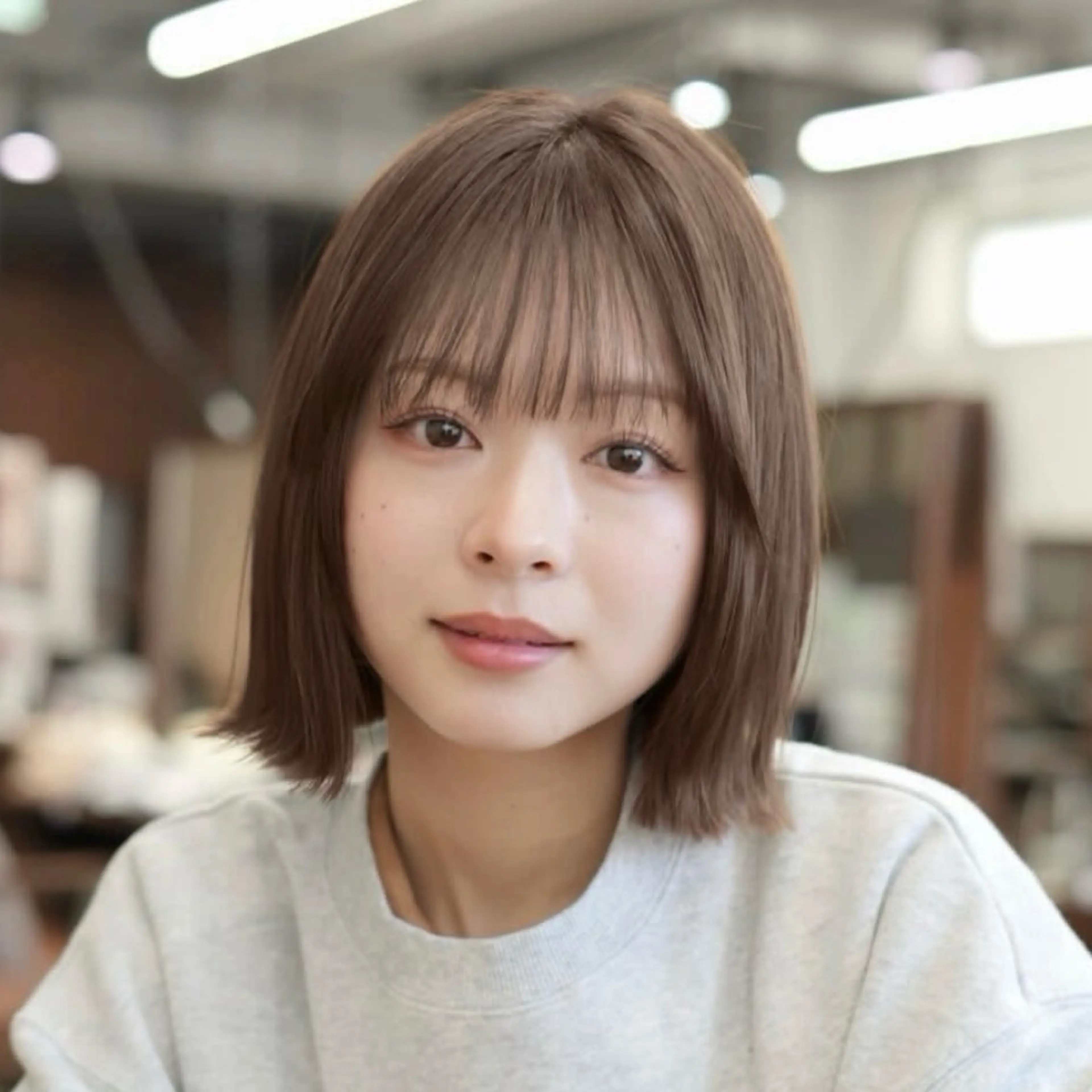 ミディアム ボブ ボブ/レイヤー /sora🌙✨️のヘアスタイル