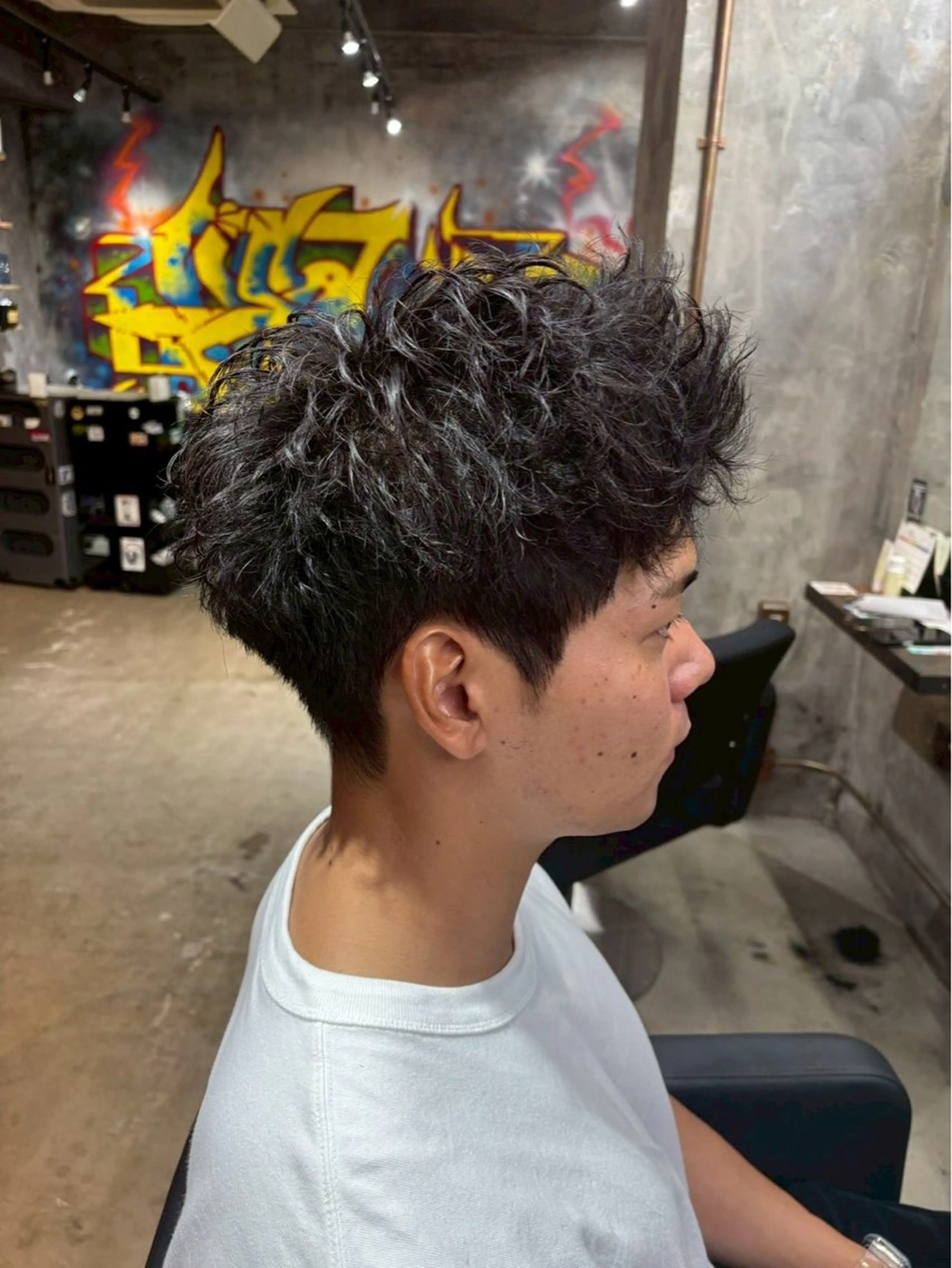 ショート パーマ メンズ toa/ メンズのヘアスタイル