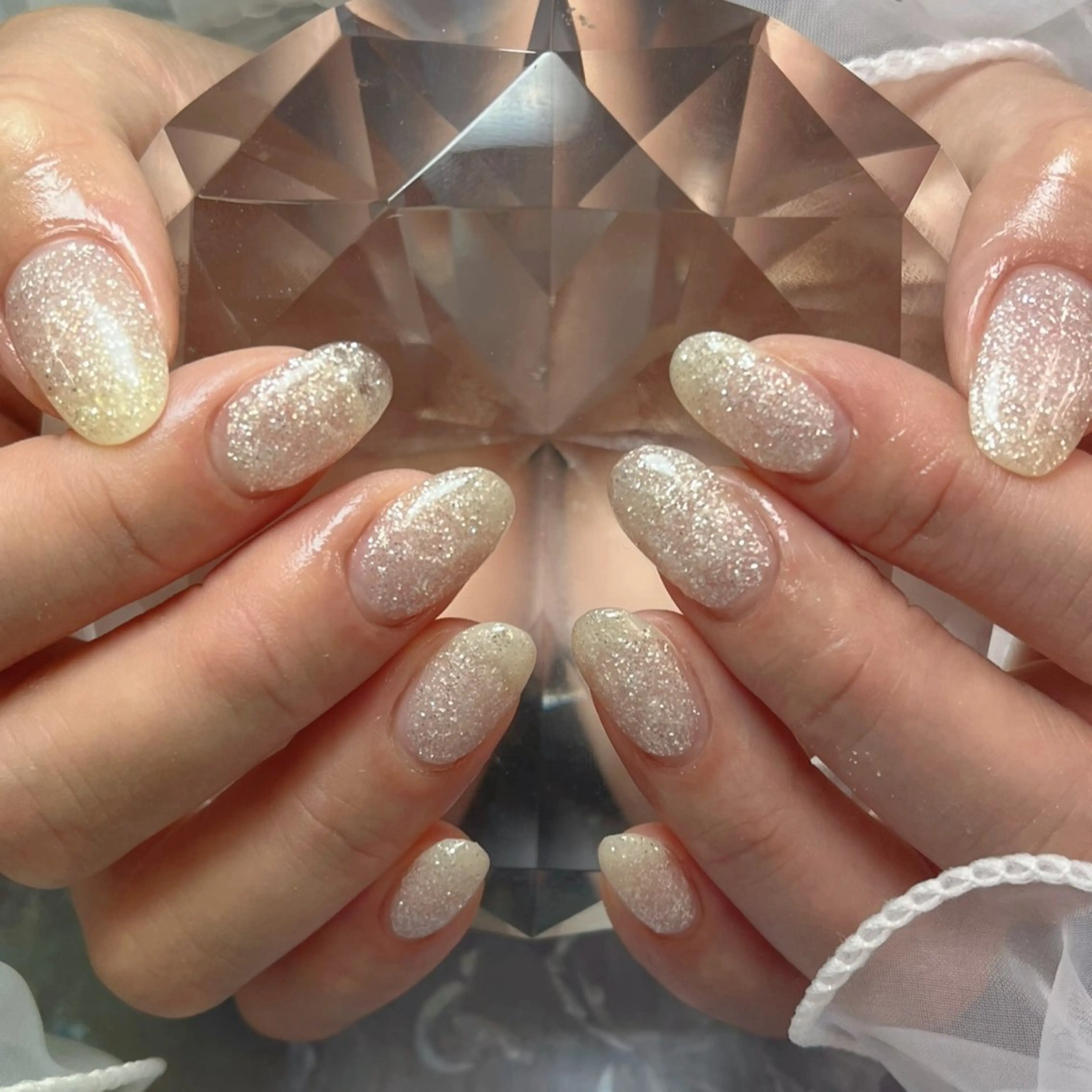 ネイル オーロラネイル ラメ(グリッター) ブルーデイジー栄本店所属・BlueDaisy 栄本店のネイルデザイン