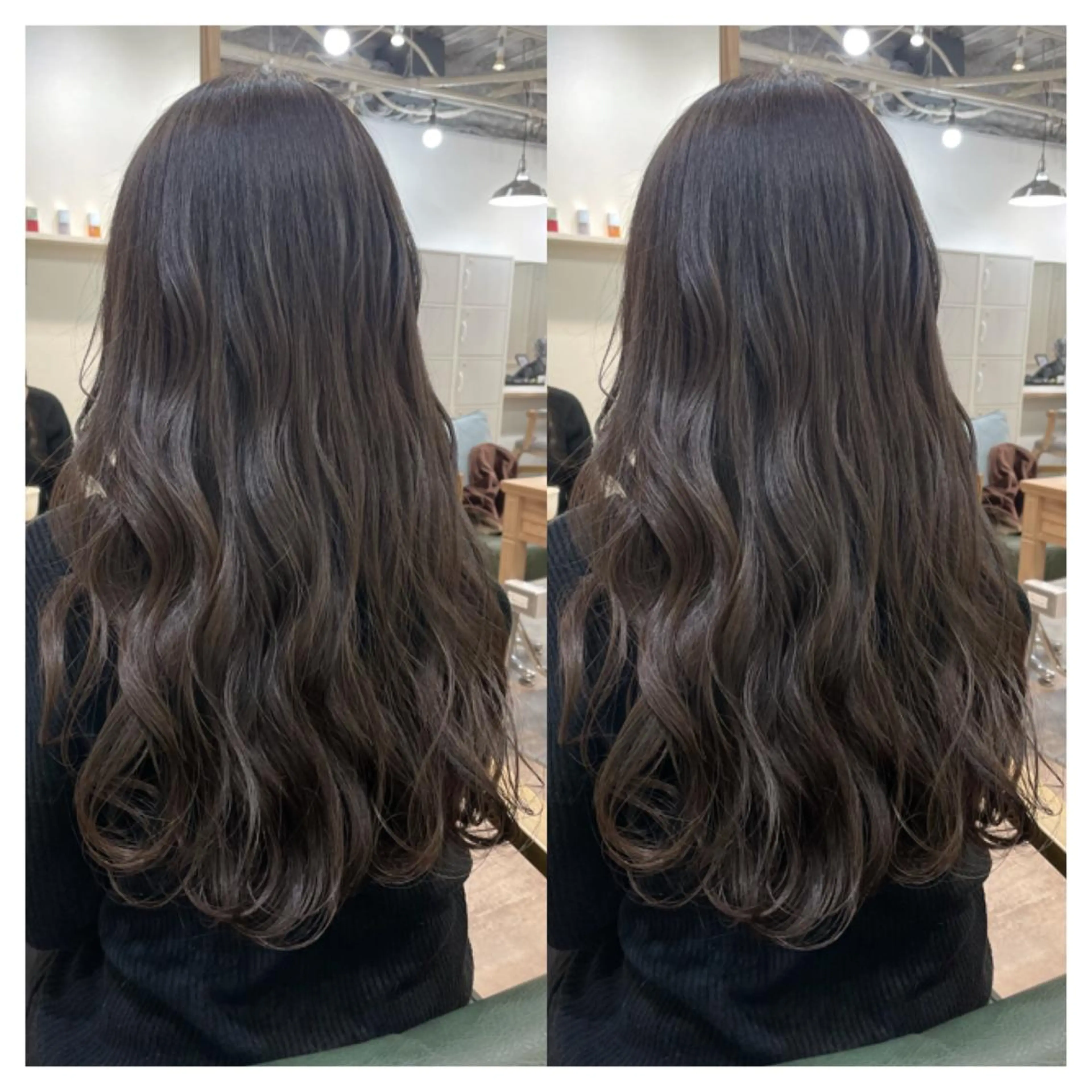 ロング カラー カット ヘアカラー トリートメント 村山 茉衣のヘアスタイル