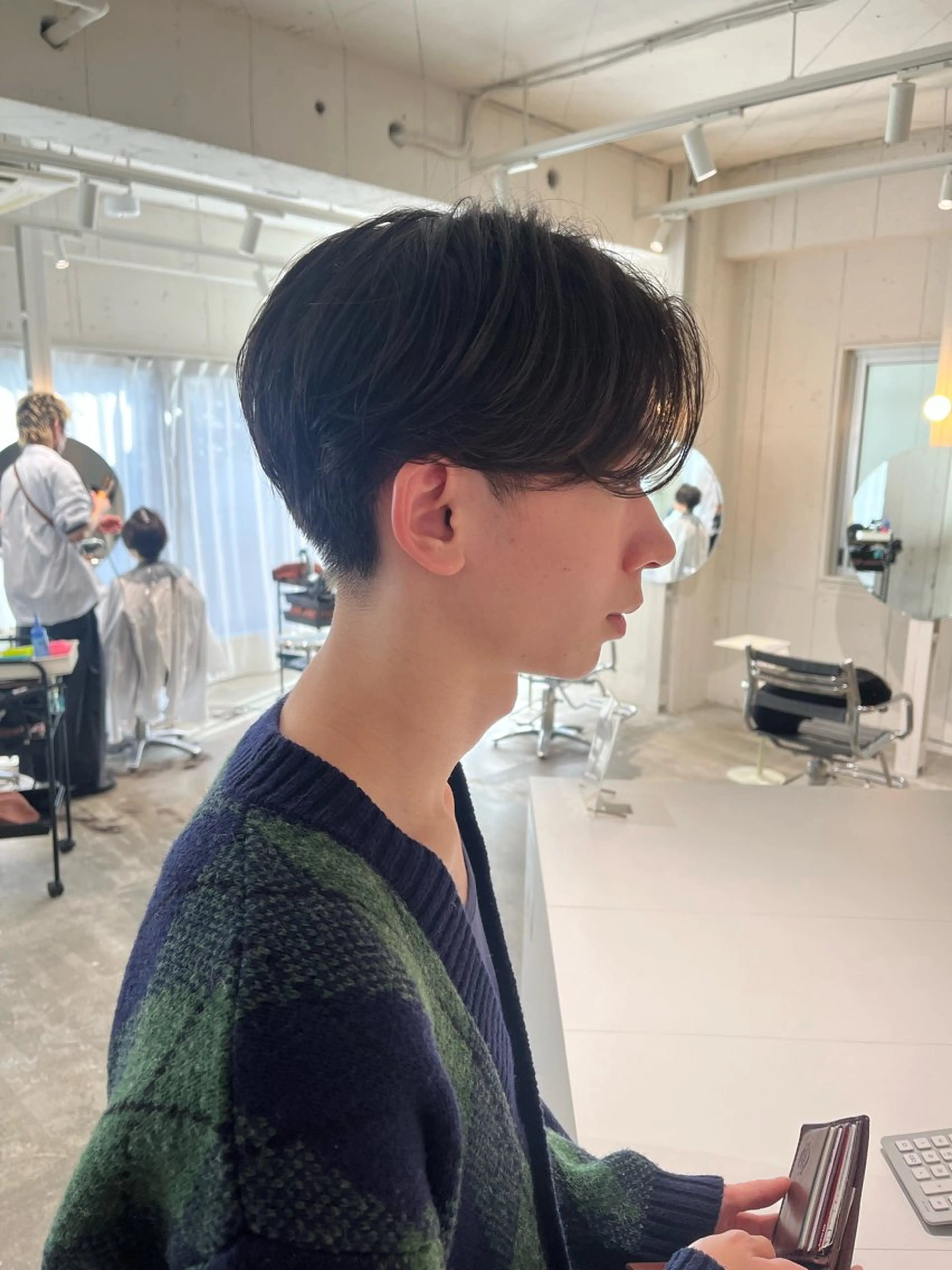 メンズ センターパート 川口 祐弥のヘアスタイル