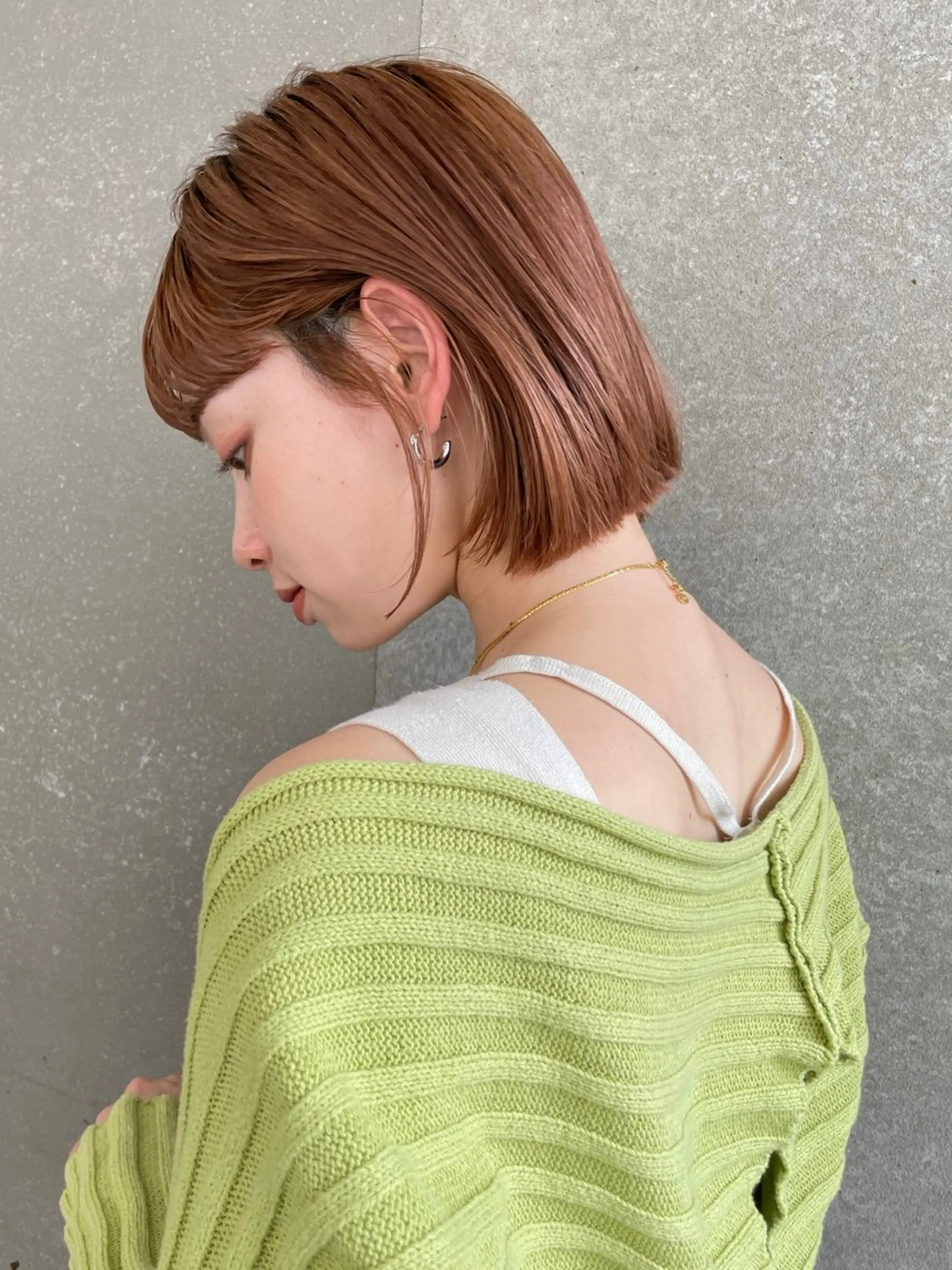 ショート ボブ カット ヘアカラー トリートメント 本田 奈穂美のヘアスタイル