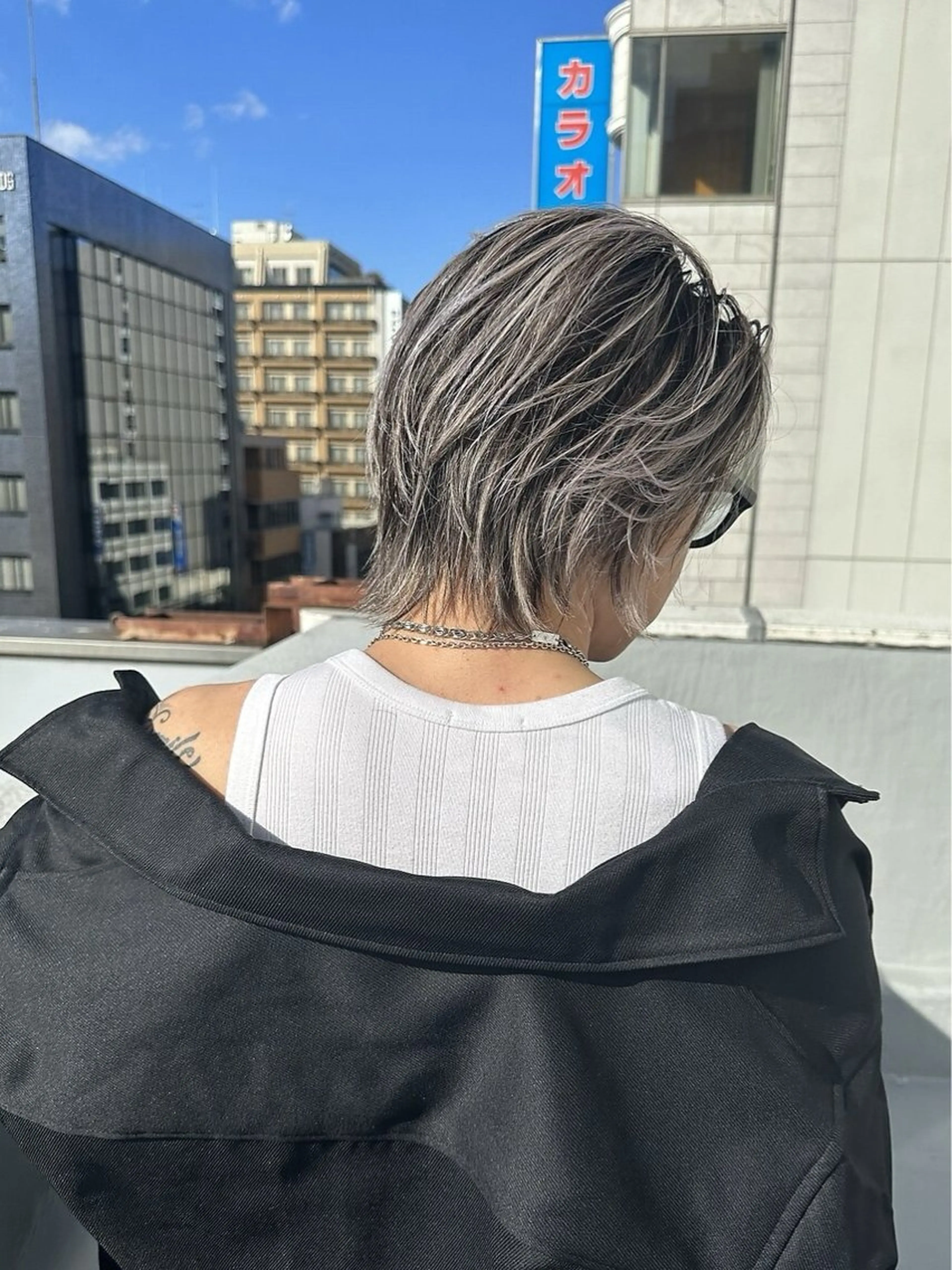 メンズ 韓国レイヤー外国人風 透明感カラー髪質改善のヘアスタイル