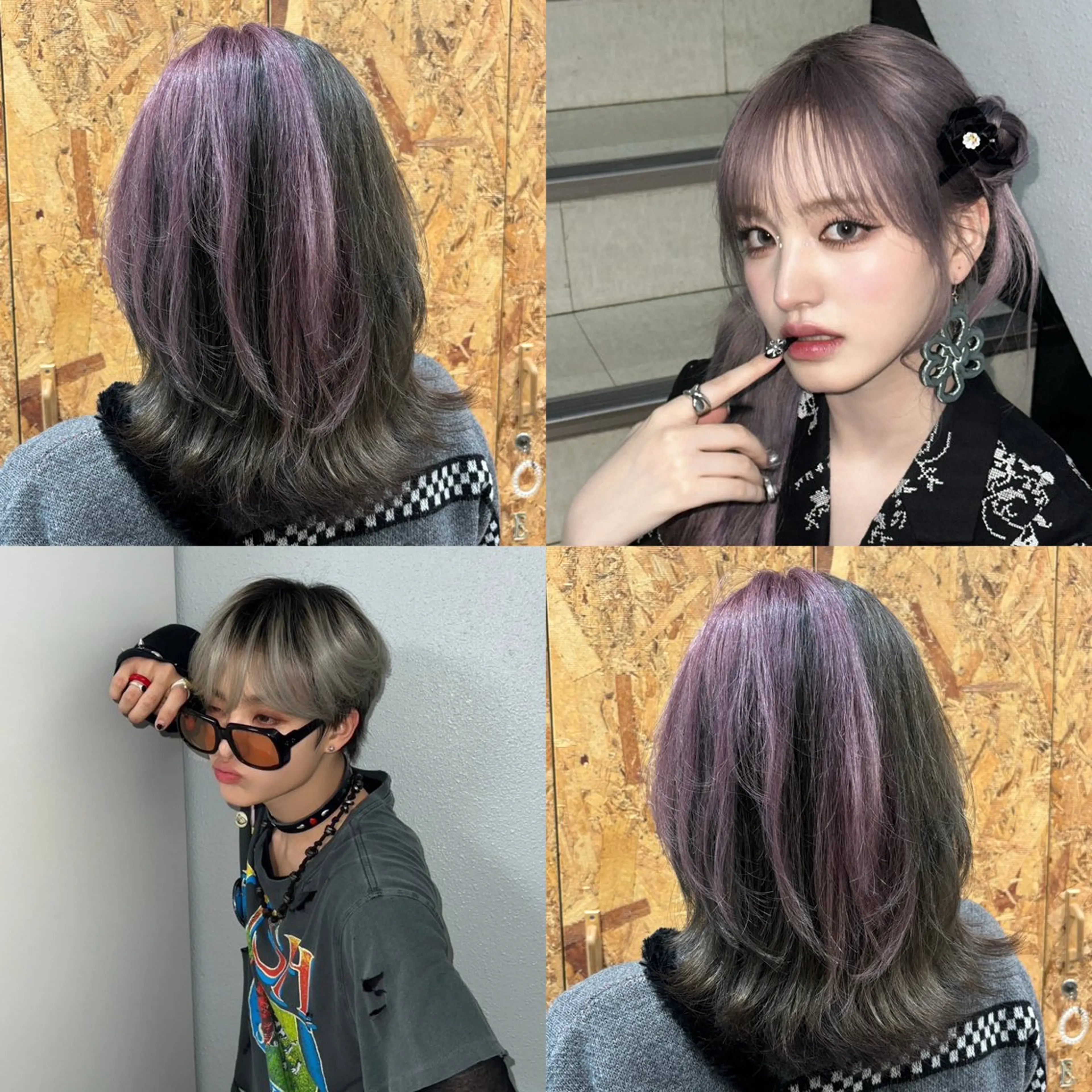 セミロング カラー ブリーチカラー 純代‎‎🧸🎀のヘアスタイル