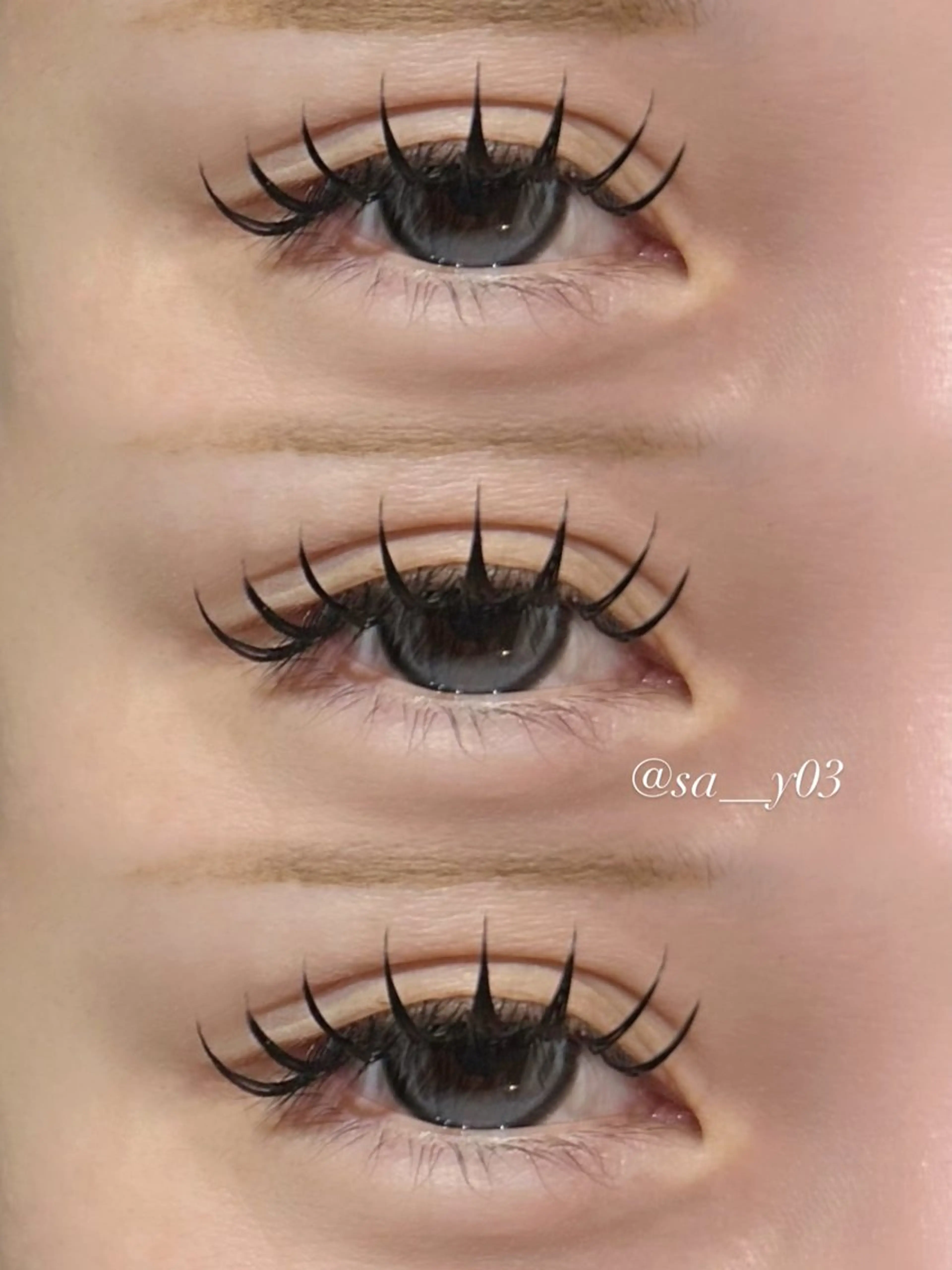 マツエク・マツパ フラットラッシュ BOOBEE eyelash所属・山下 紗采のマツエク・マツパデザイン