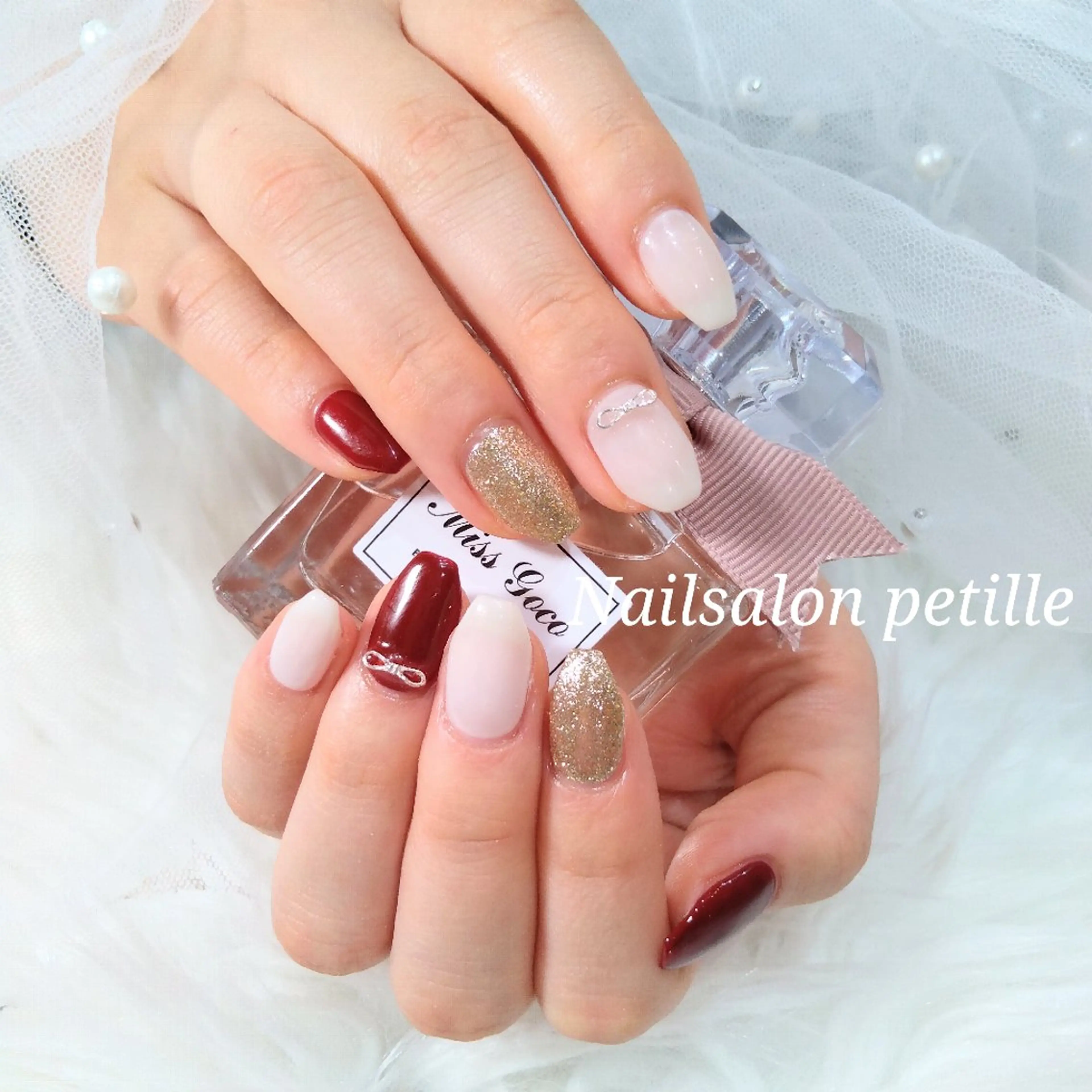 ネイル 冬ネイル クリスマス ハンドネイル たかなし かなのネイルデザイン