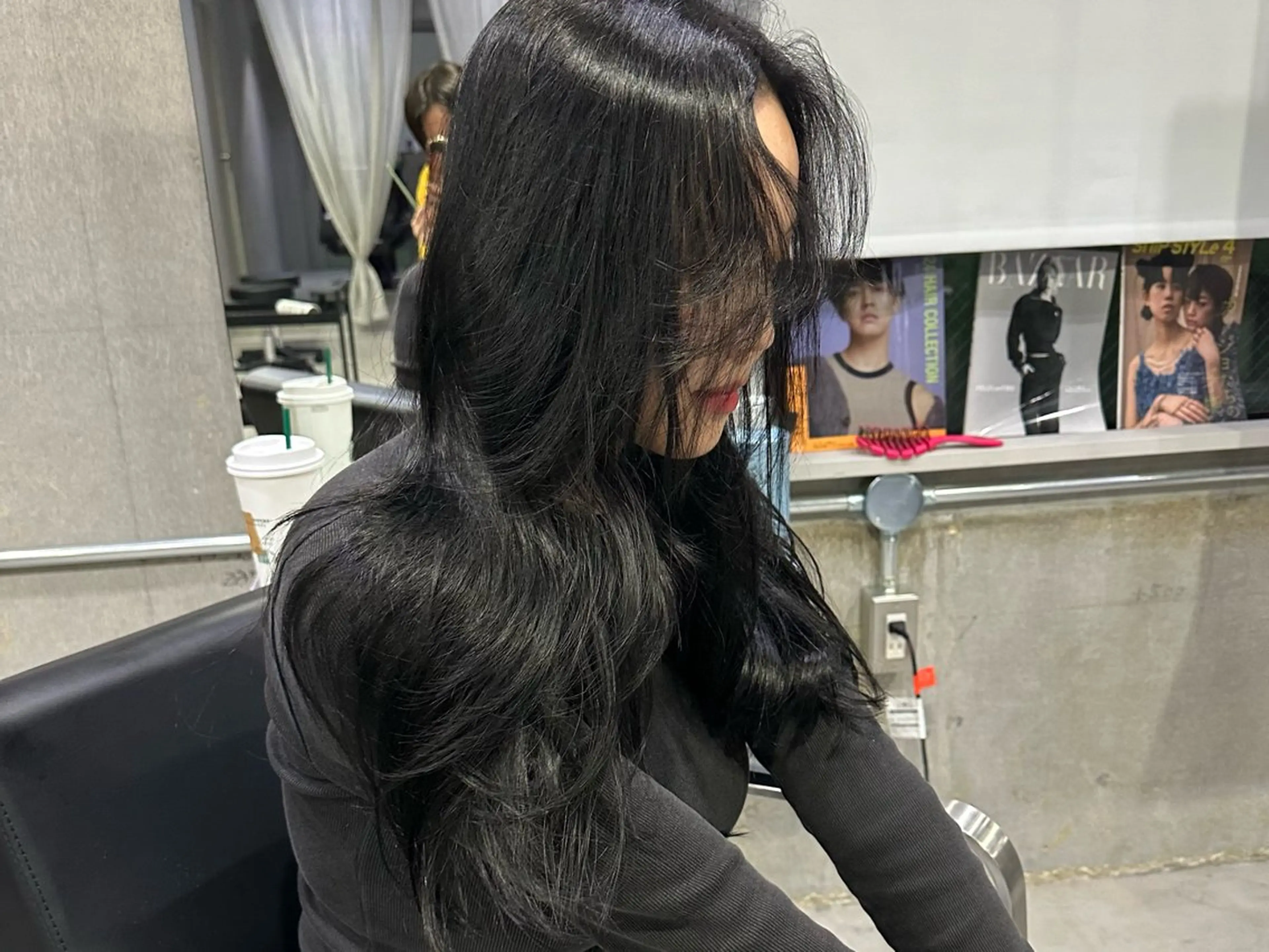 【ミニモ学割限定】韓国式顔まわりカット+水光ケアカラー+トリートメントの写真