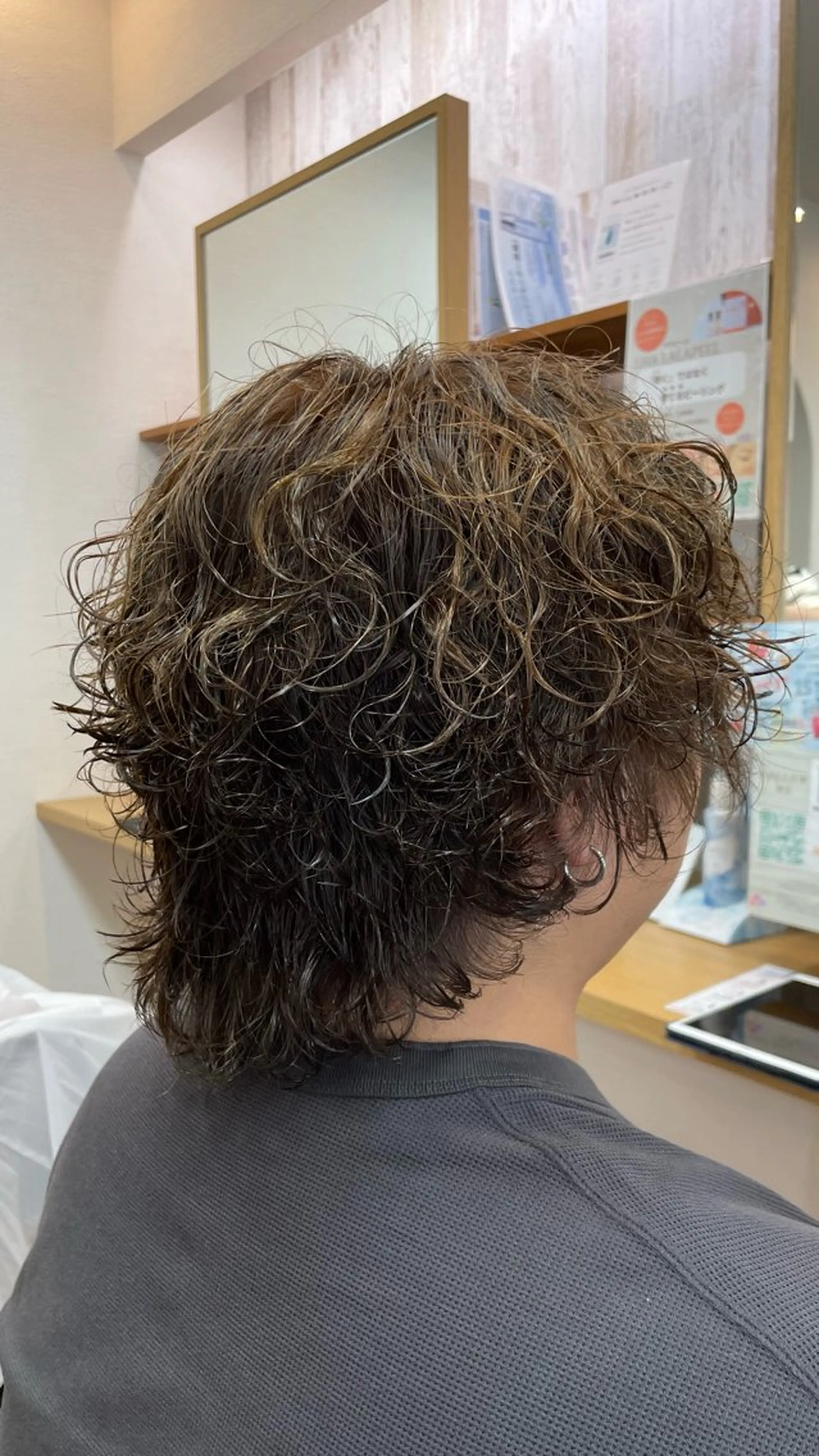 パーマ メンズ メンズウルフカット ウルフカット 村田 淳のヘアスタイル