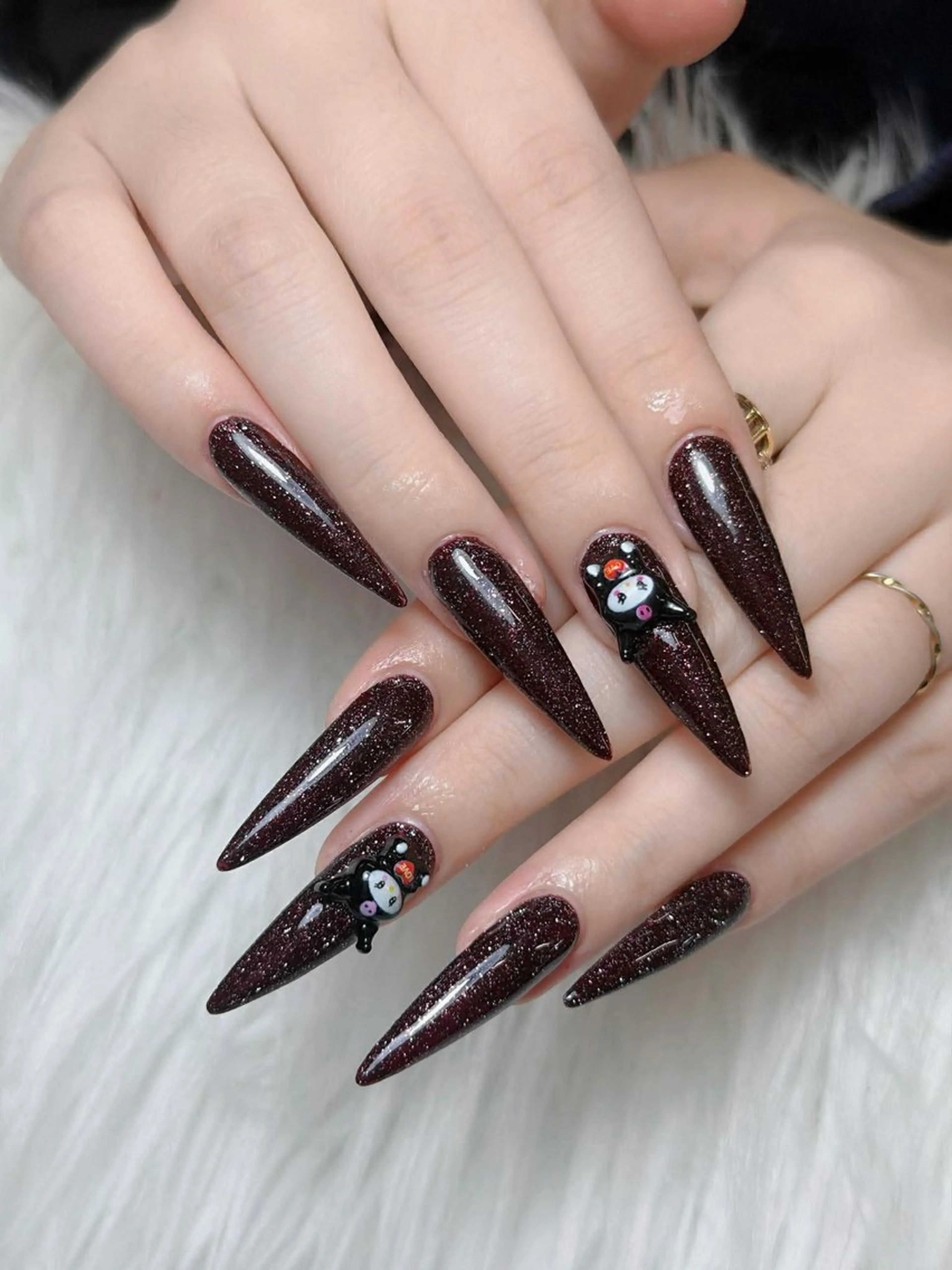 ネイル オーロラネイル チークネイル 長さ出し フレンチネイル ハロウィン ハンドネイル Lumi Nail 新大久保3‘のネイルデザイン