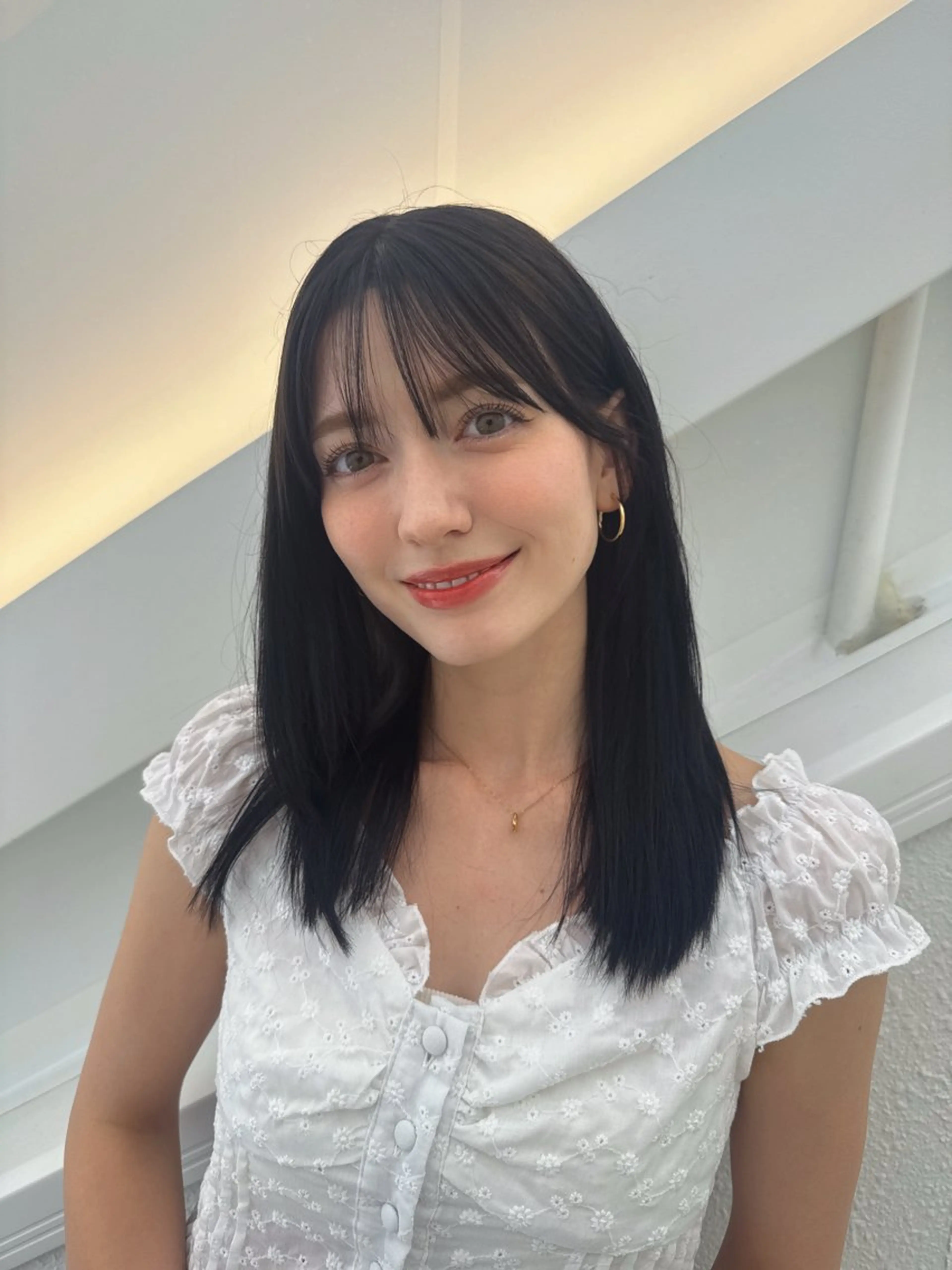 ミディアム カラー 黒髪 ブリーチ 透明感カラー ブリーチなしカラー 卒業式のヘアスタイル カット ヘアカラー トリートメント 💎透明感カラー特化 💎TAISEIのヘアスタイル