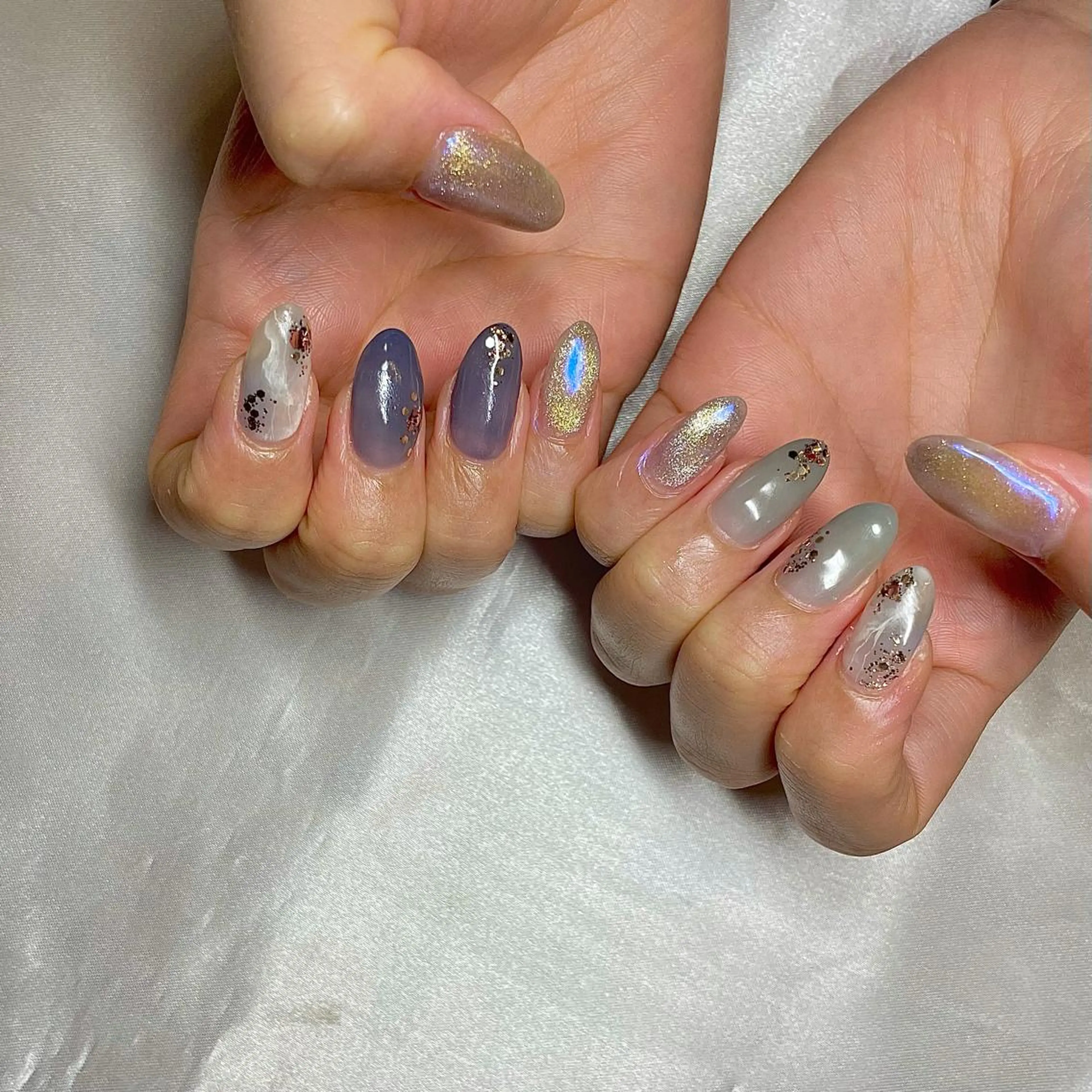 ロング カラー パーマ ヘアアレンジ メンズ キッズ ネイル マツエク・マツパ UVネイル nail&eye Aoのマツエク・マツパデザイン