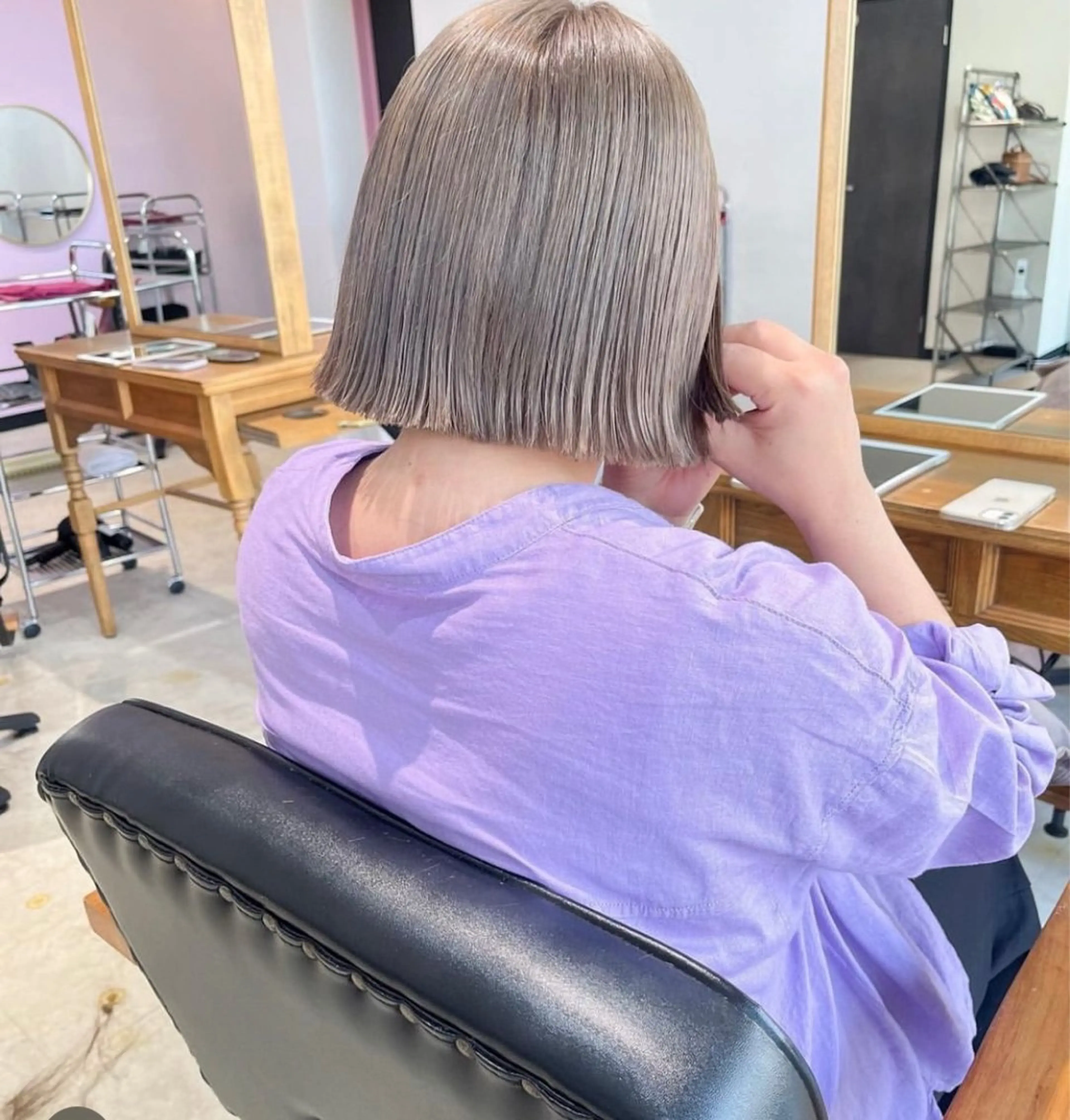 カラー グレージュ MATTY azusaのヘアスタイル