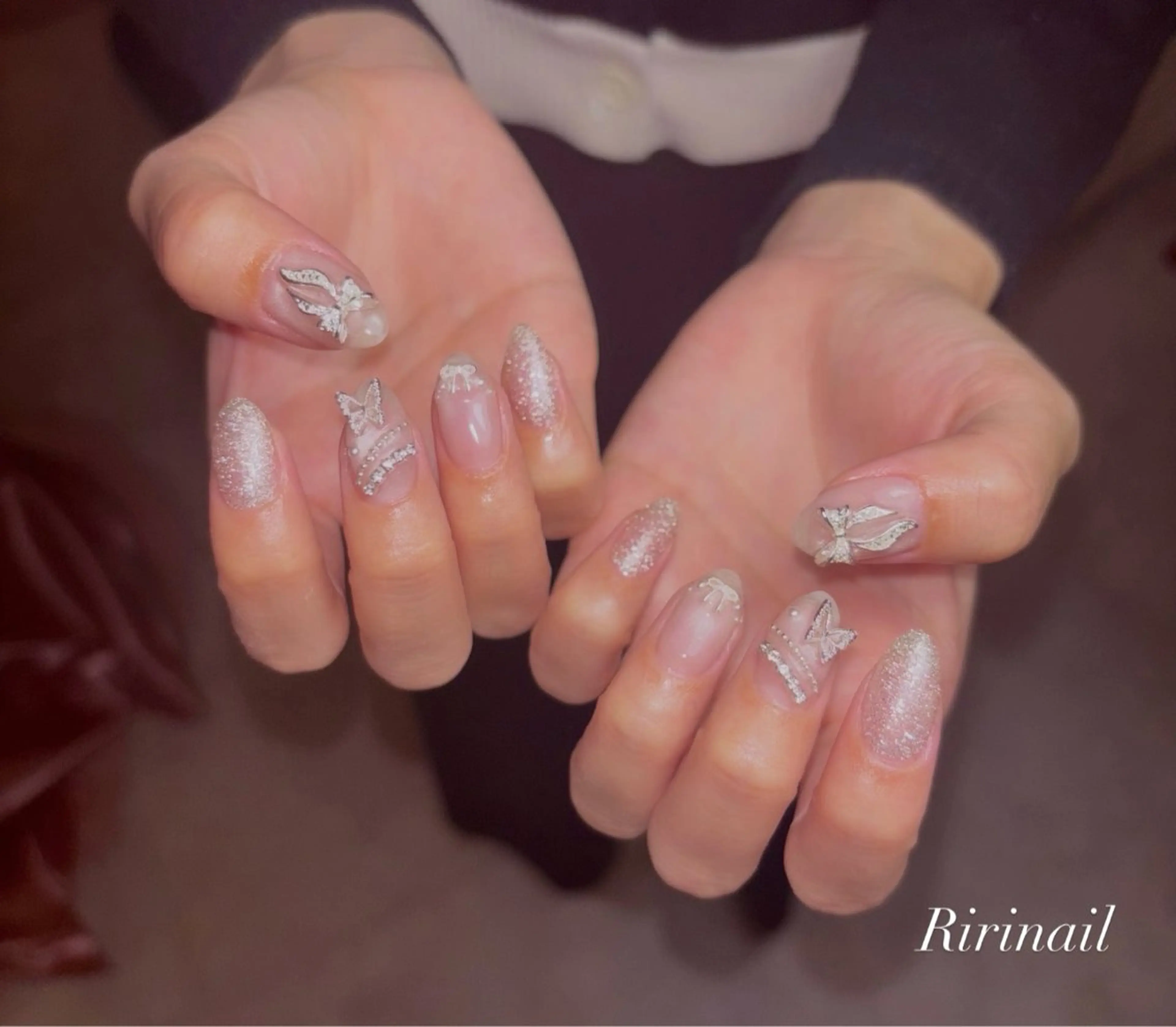ネイル ブライダルネイル ハンドネイル 𝐁𝐞𝐥𝐥 𝐦𝐞のネイルデザイン